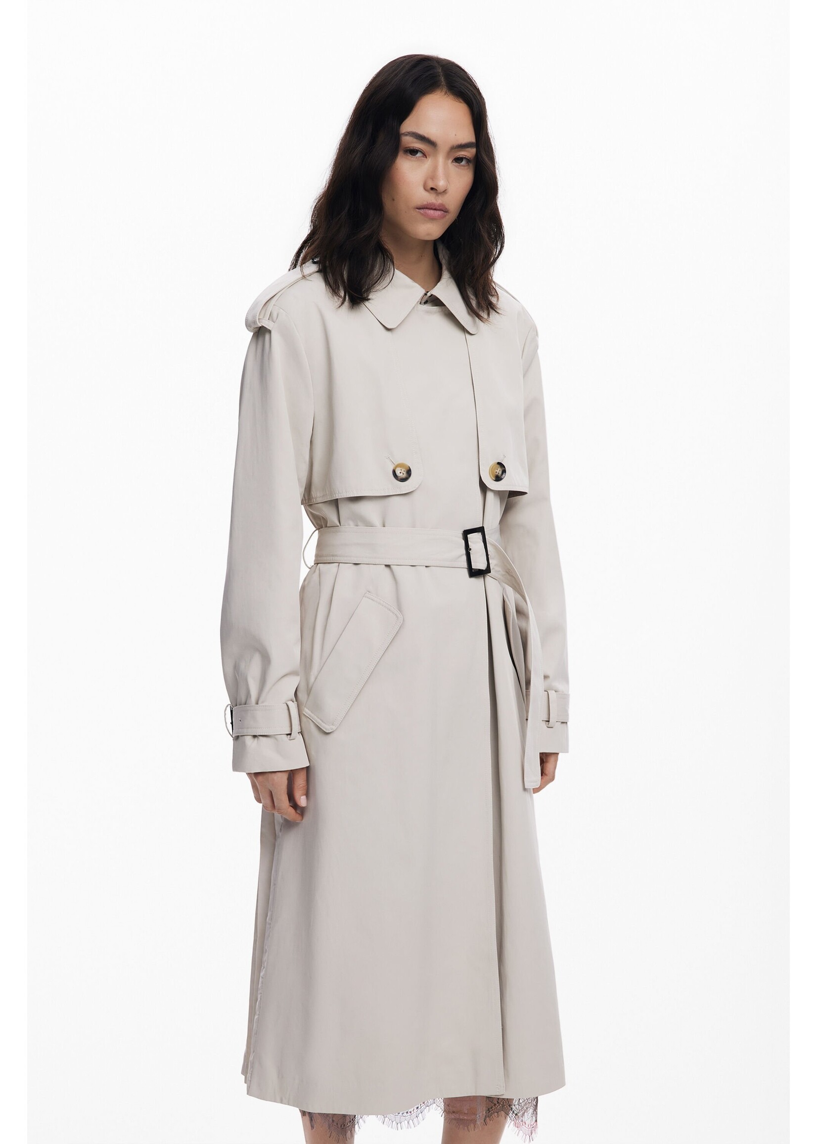 DESIGUAL Trench-coat avec jupe plissée DESIGUAL