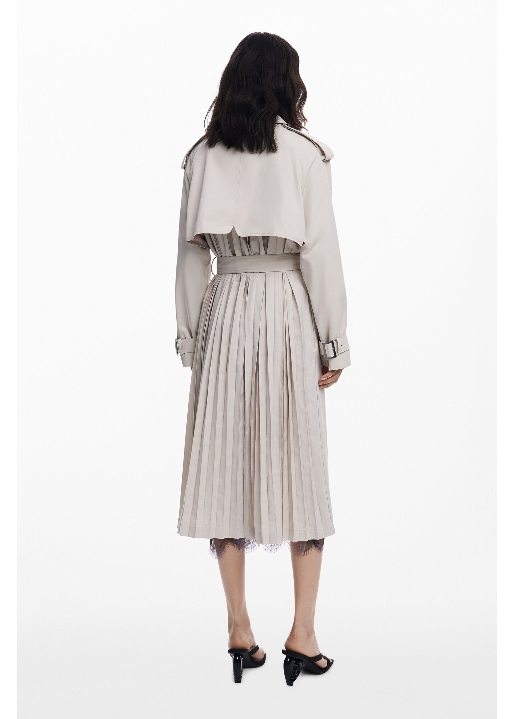 DESIGUAL Trench-coat avec jupe plissée DESIGUAL