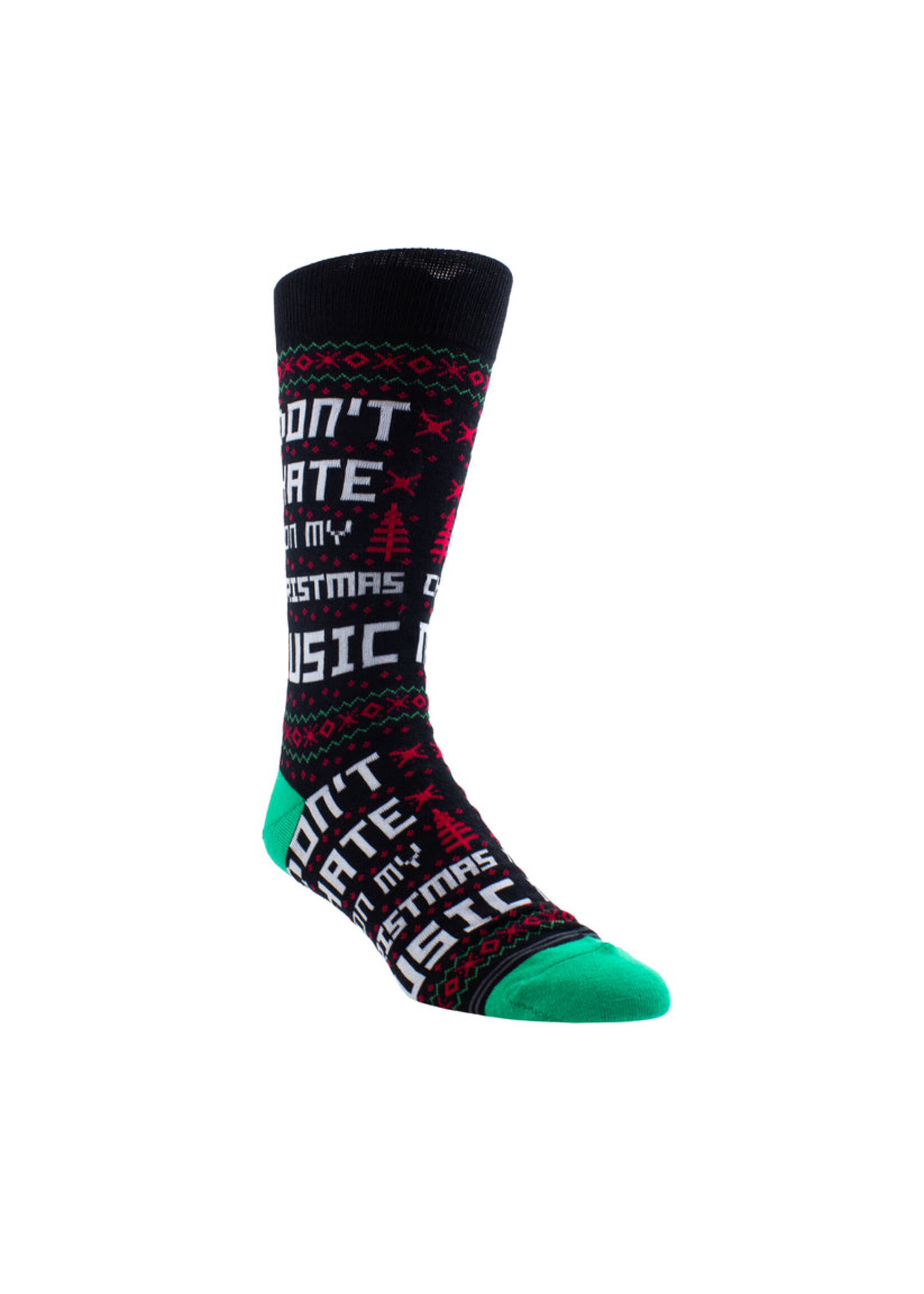PERRI'S SOCKS UGLY XMAS SWEATER DON’T HATE SOCKS, 1 PAIR