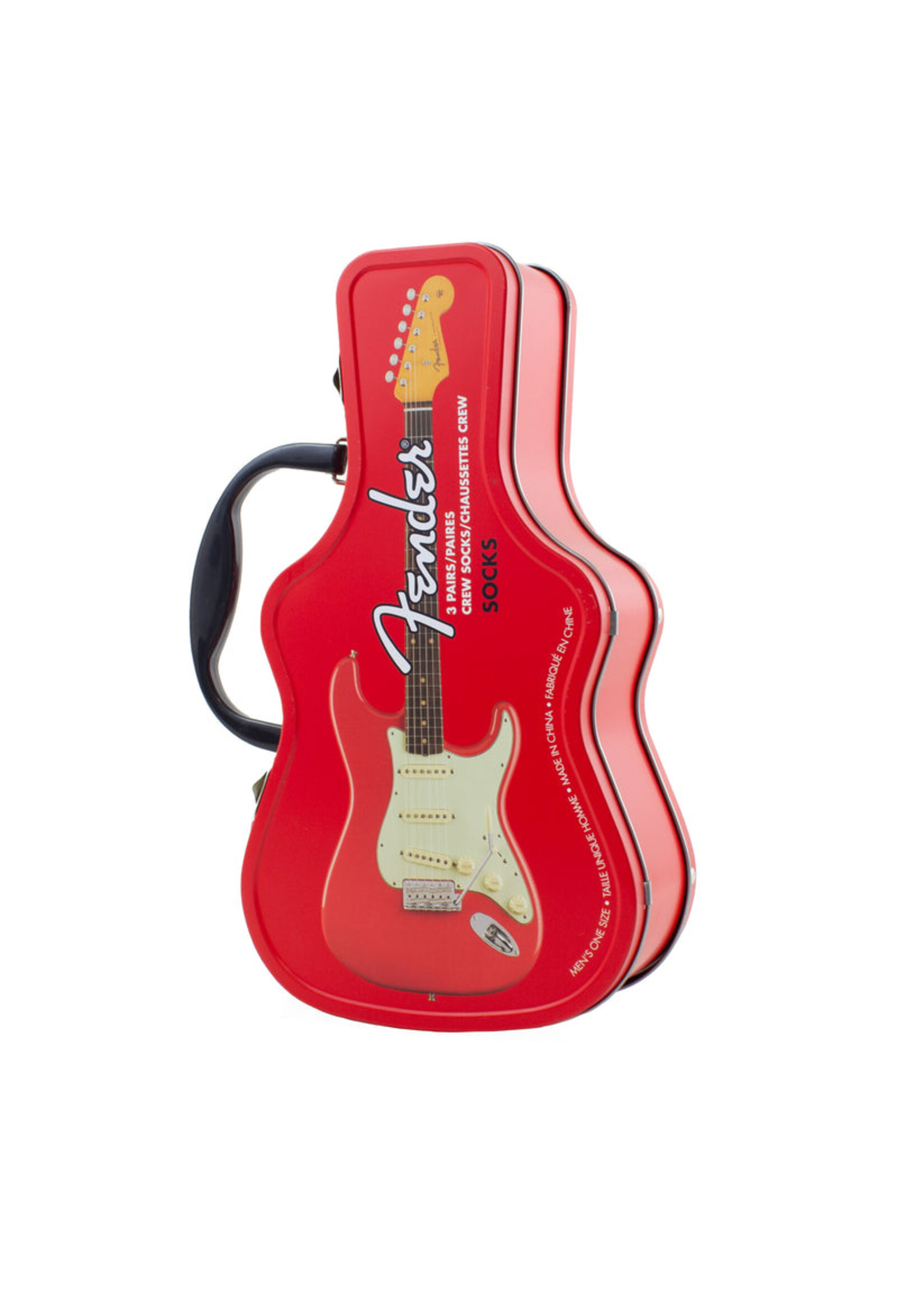 PERRI'S SOCKS Coffret de bas dans un étui à guitare - Fender (3 paires)