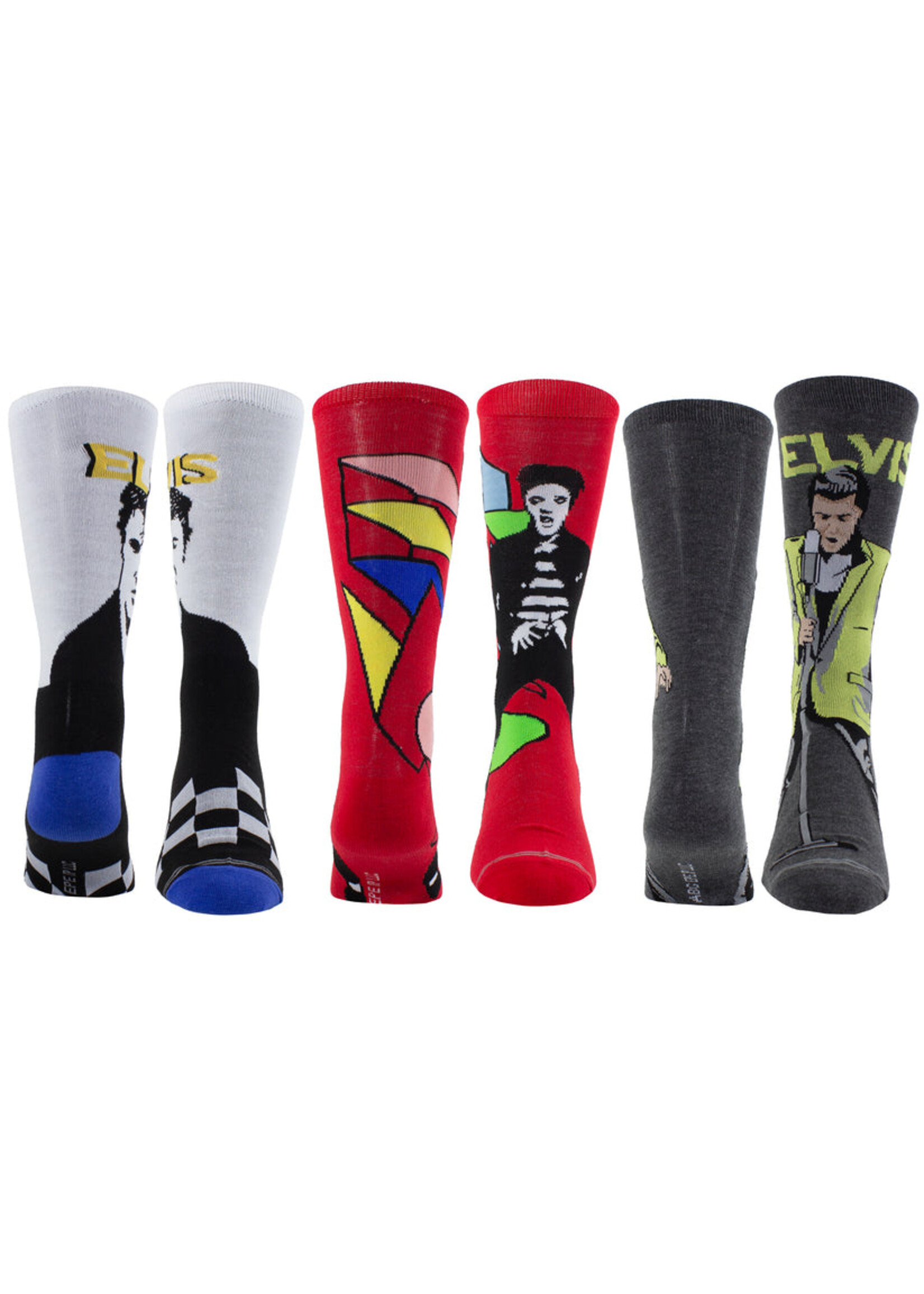 PERRI'S SOCKS ELVIS GUITAR TIN SOCK BOX, 3 PAIR