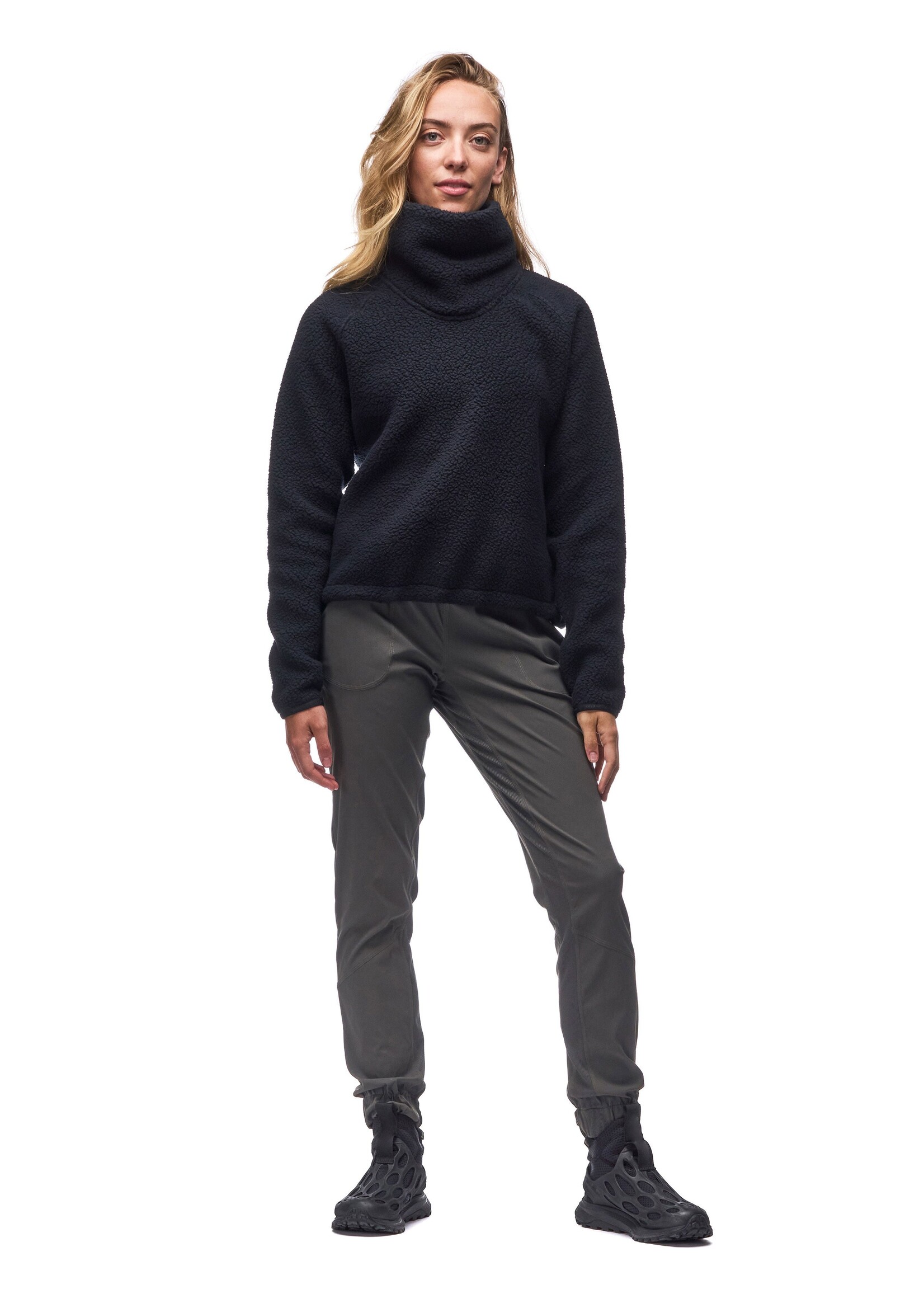 INDYEVA Pull Indyeva à gros col en sherpa - PECORA II