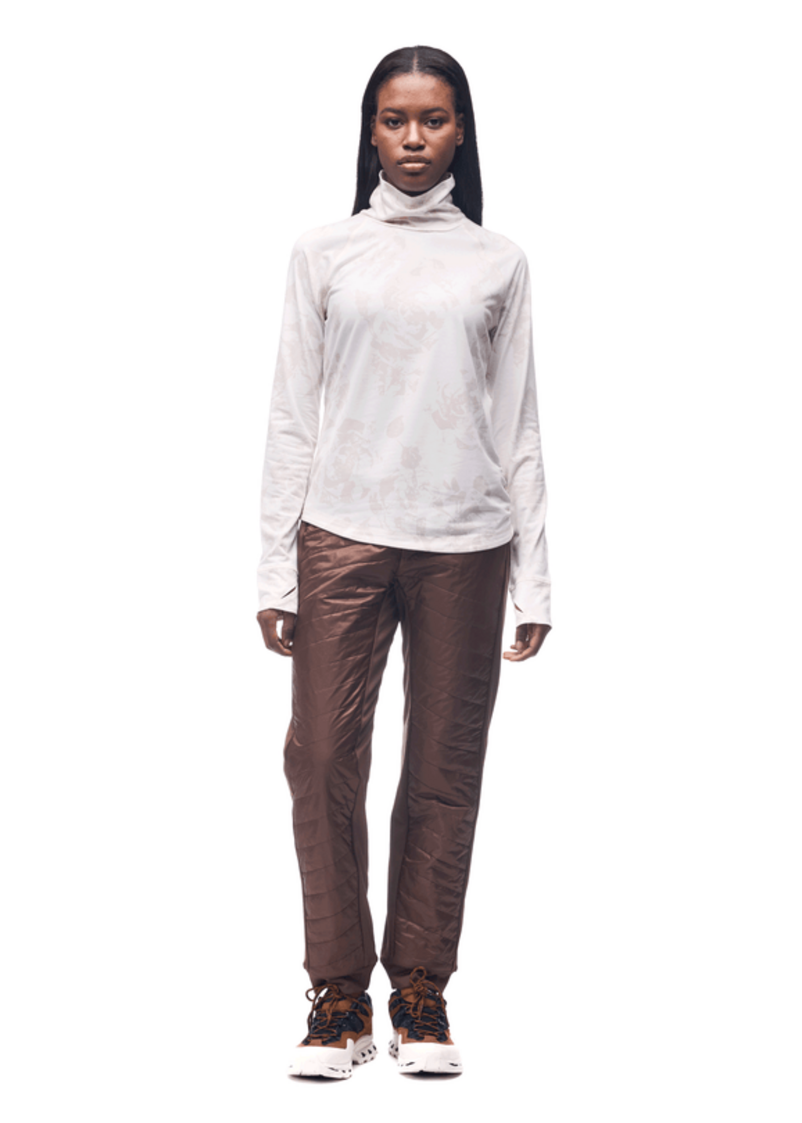 INDYEVA Chandail ML col montant RIGA III - 3 couleurs disponibles - Breeze Pivoine Print