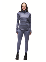 INDYEVA Chandail ML col montant RIGA III - 3 couleurs disponibles - Tempête / Thalassa Stripe
