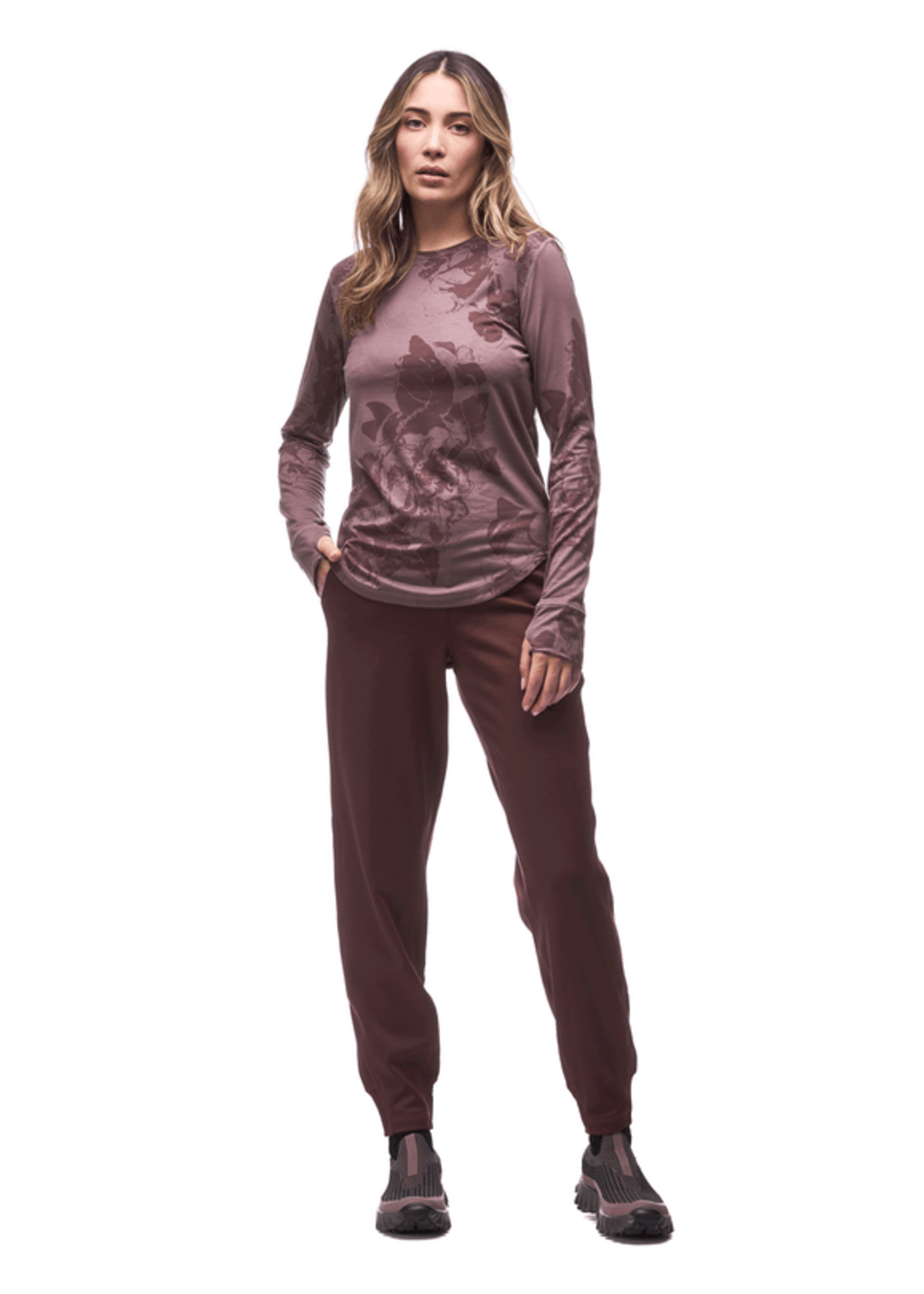 INDYEVA Chandail NOVARA II ML - 2 couleurs disponibles - Dark Bark Pivoine