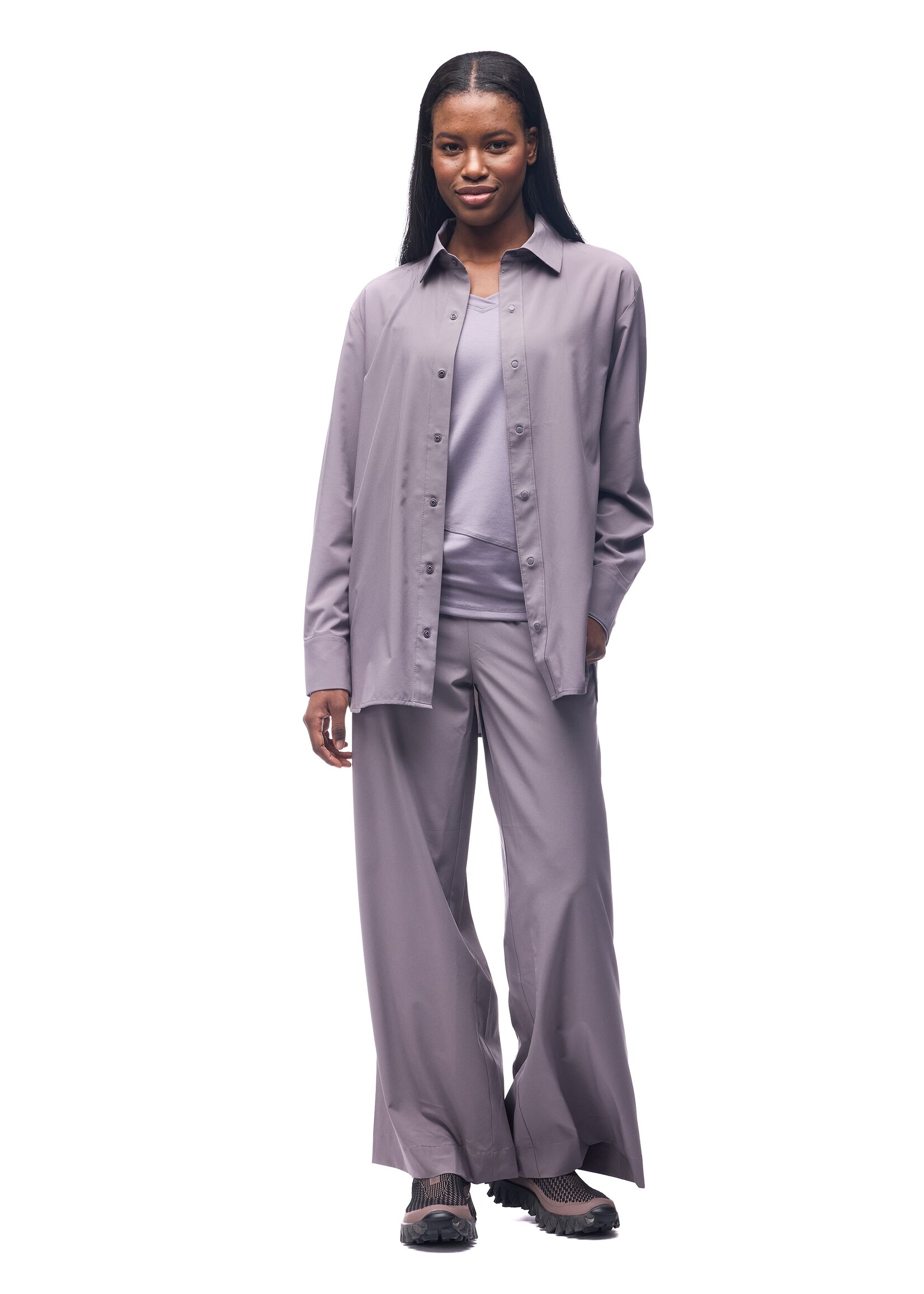 INDYEVA Palazzo tissé léger - EPESI LG - 3 couleurs disponibles - Dusty Lilac