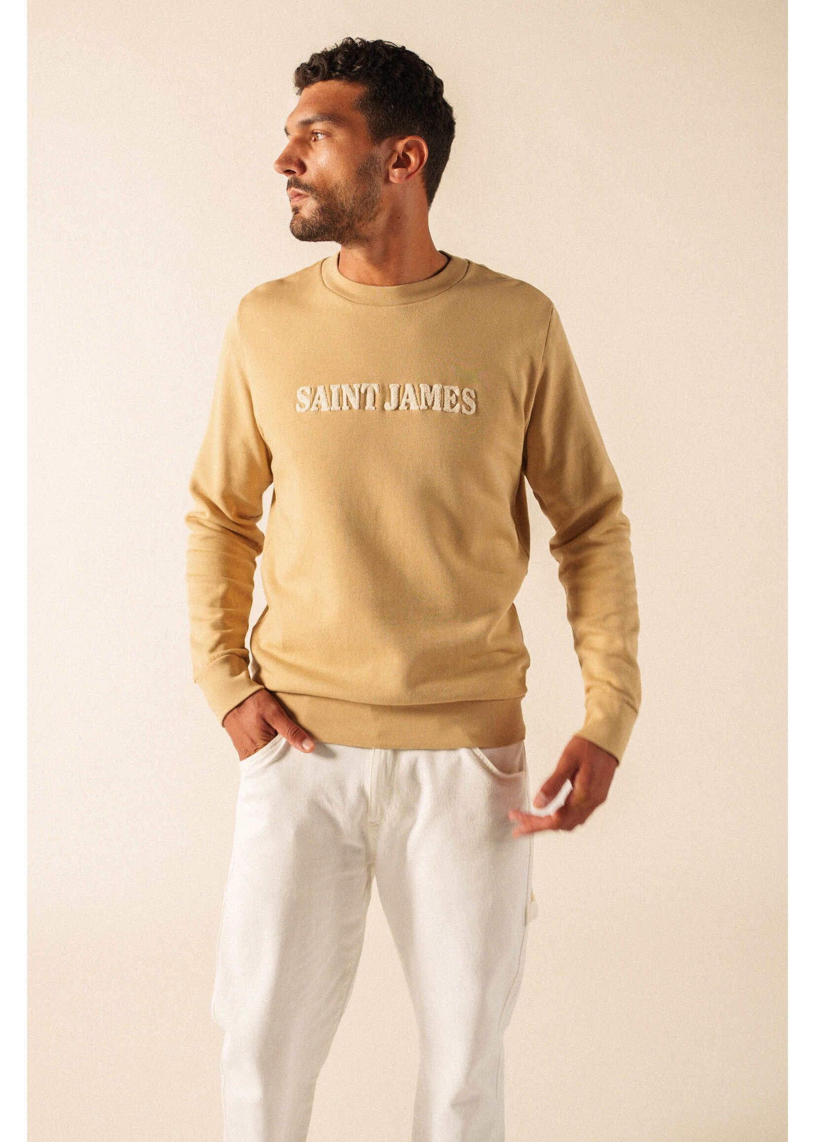 SAINT-JAMES Solal Fleece Sweatshirt with Logo - 3 colors available