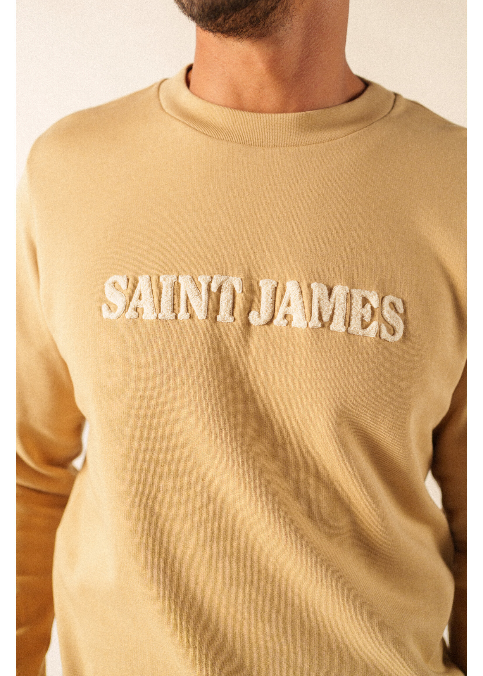 SAINT-JAMES Chandail en molleton avec broderie Solal - 2 couleurs disponibles