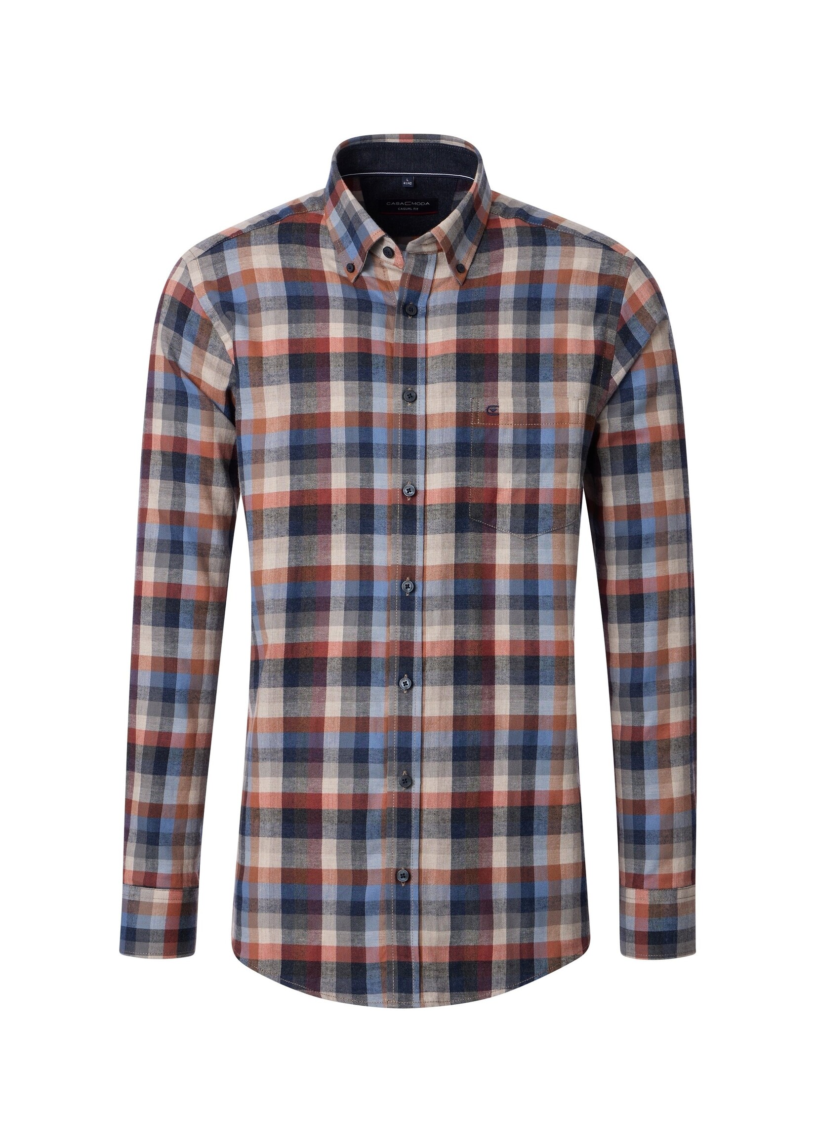 CASA MODA Chemise sport à manches longues motifs à carreaux