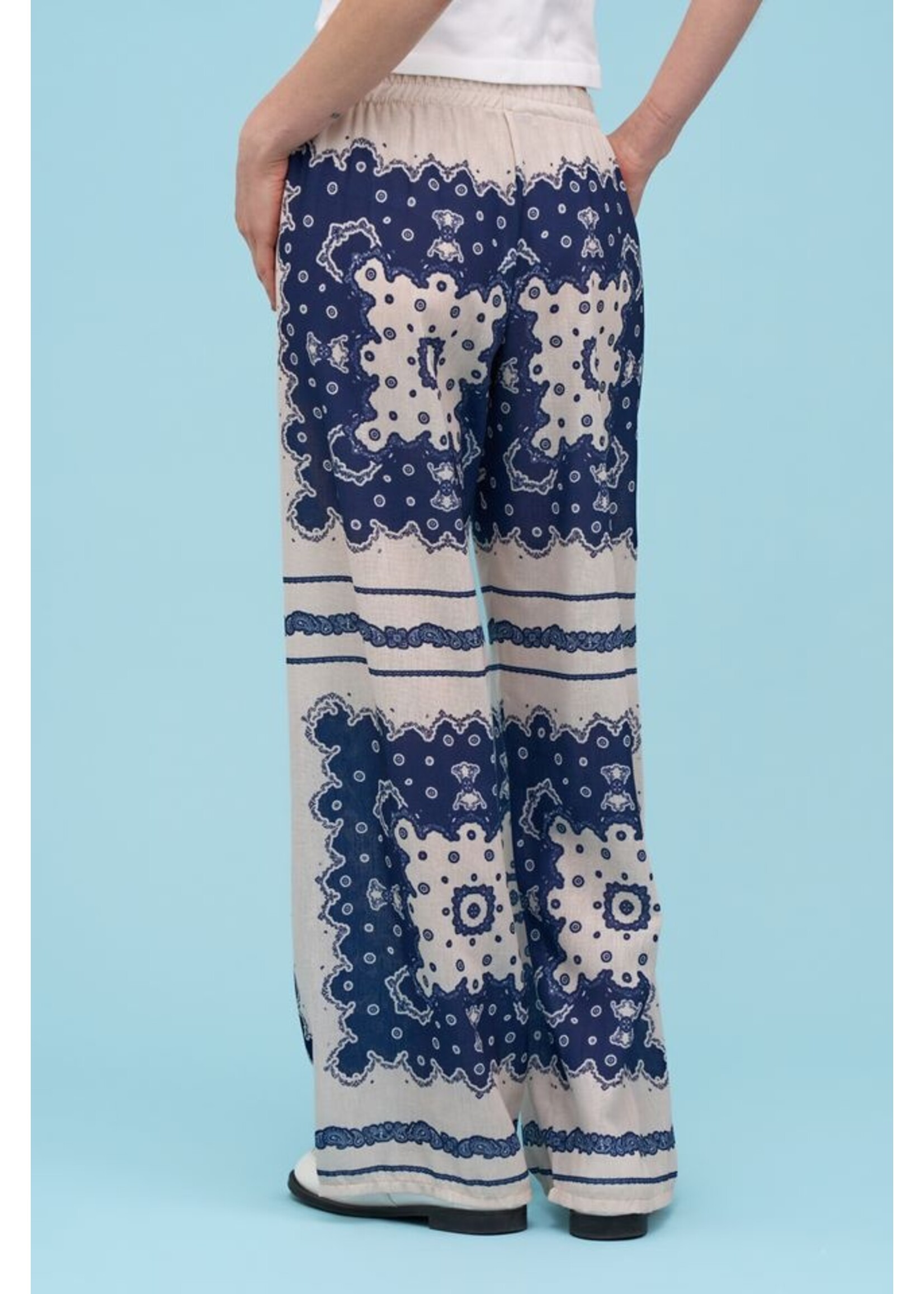 ASTRID ASTRID Lightweight printed pants 11-0850I