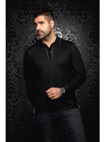 AU NOIR Chandail polo imprimé pour homme KANT-2 couleurs disponibles