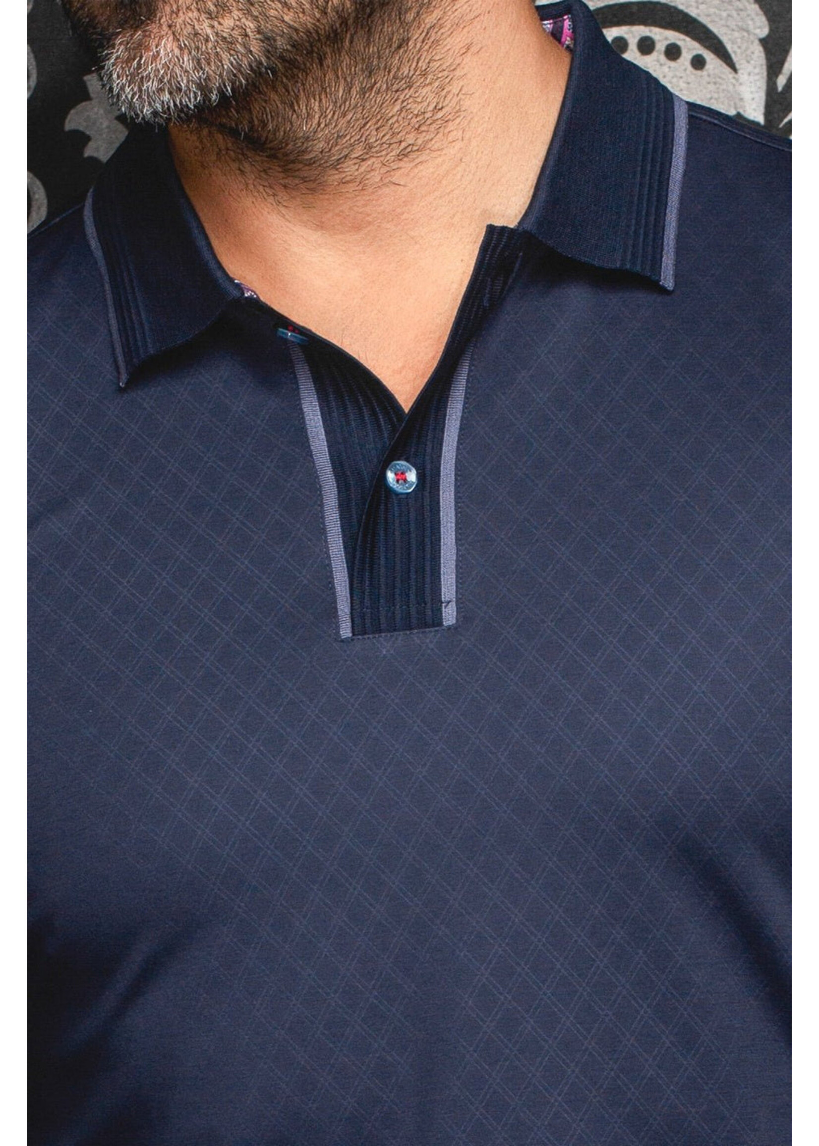 AU NOIR Chandail polo imprimé pour homme KANT-2 couleurs disponibles