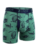 2|UNDR Boxer 6'' Swing Shift en mélange de modal imprimé tortues-Homme