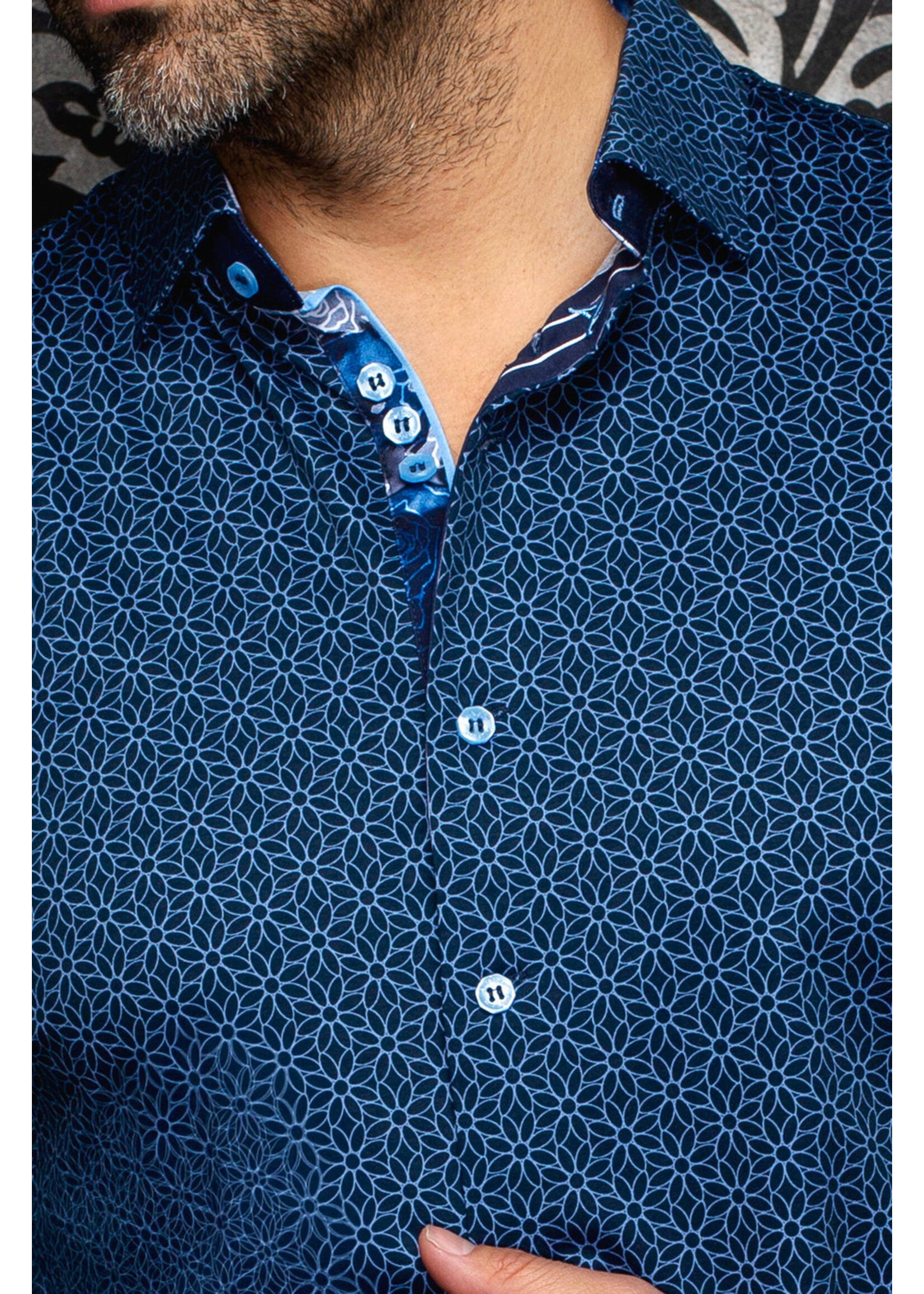 AU NOIR Chemise extensible manches longues NELUMBO - 3 couleurs disponibles