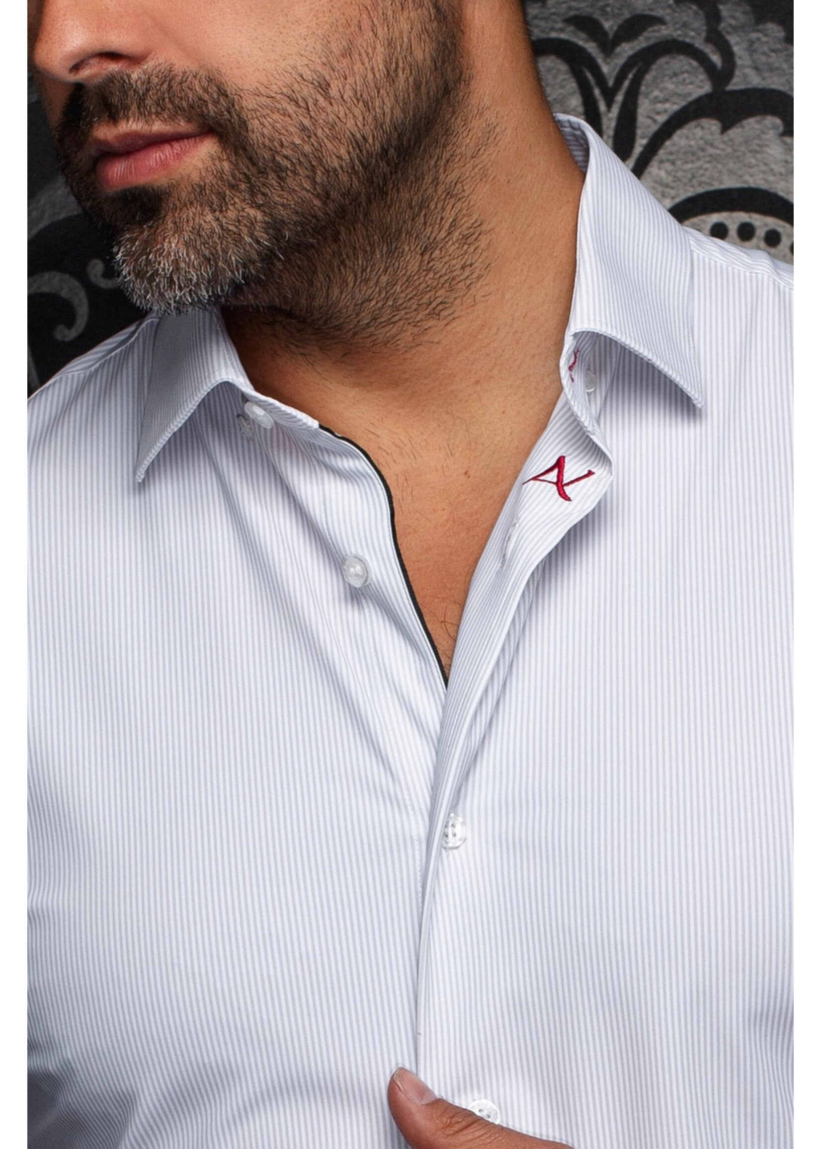 AU NOIR Chemise rayée ton sur ton à base de nylon Au Noir - NICK(SS) STRP