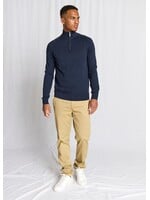 BRUUN & STENGADE Knit Sweater with Half-Zip Neck BS ILARIO