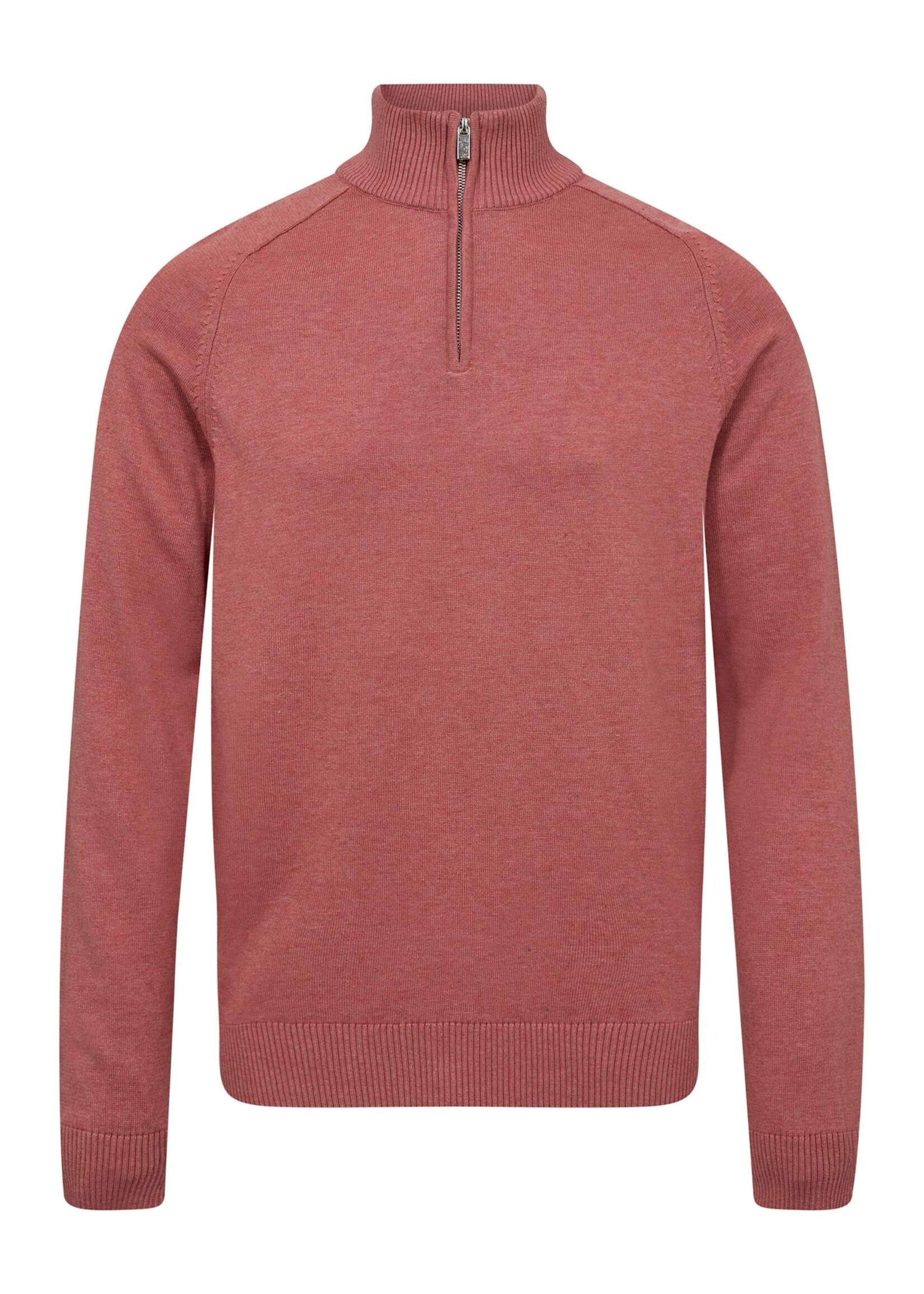 BRUUN & STENGADE Chandail en tricot mince à col demi-zip BS ILARIO