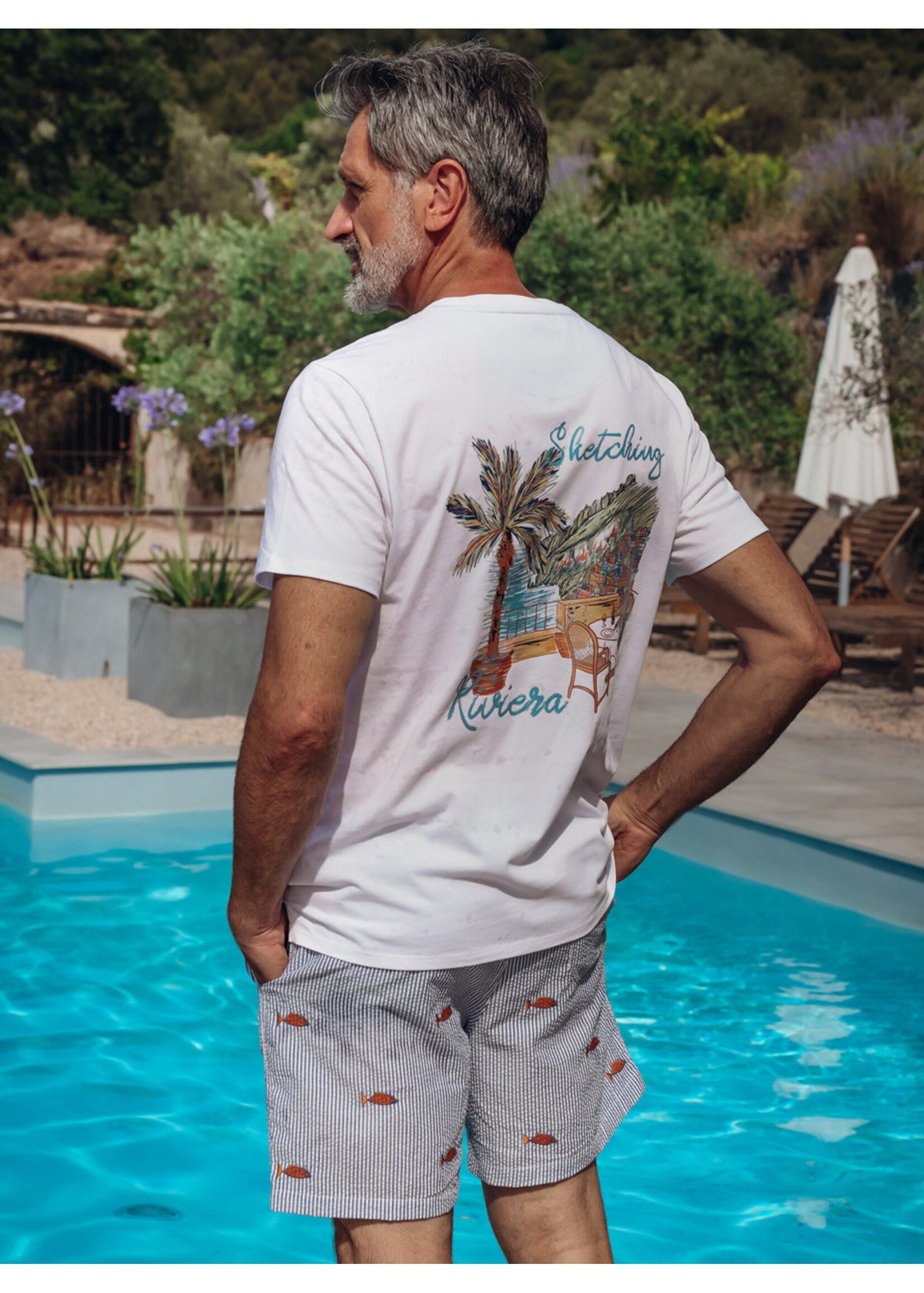 A FISH NAMED FRED T-shirt en coton bio AFNF - RIVIERA
