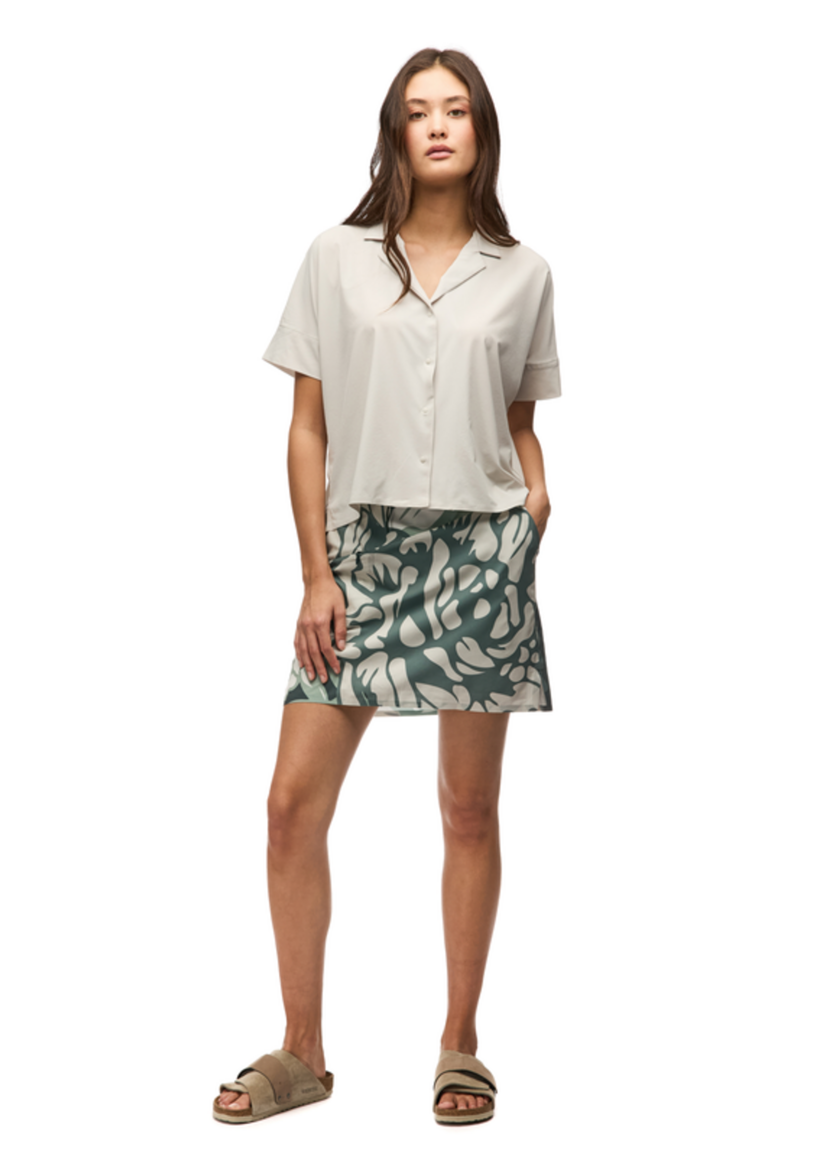 INDYEVA Lightweight Short-Sleeve Blouse - HAVADA