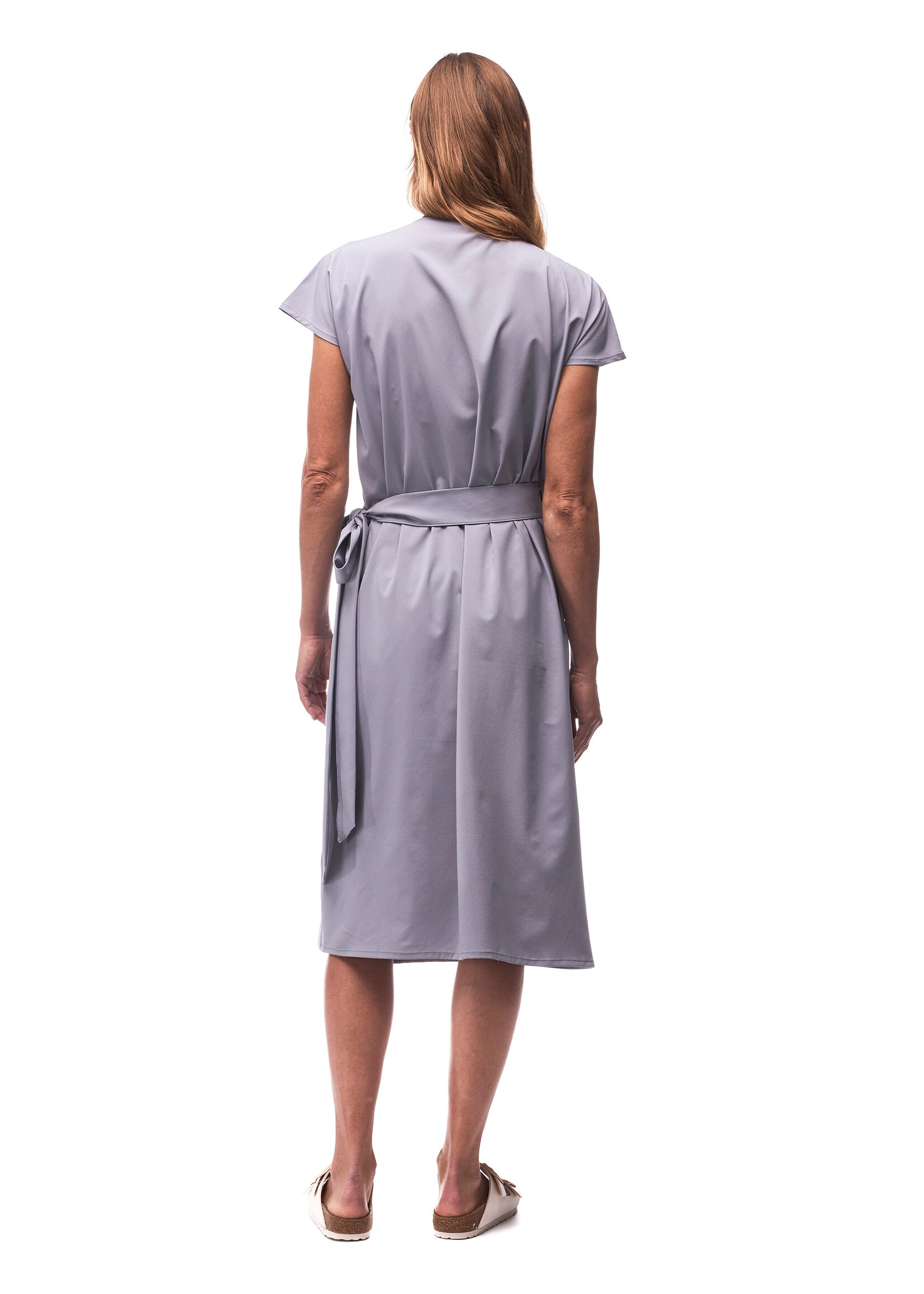 INDYEVA Robe légère en tissu extensible cache-coeur - KAVITA - 3 couleurs disponibles
