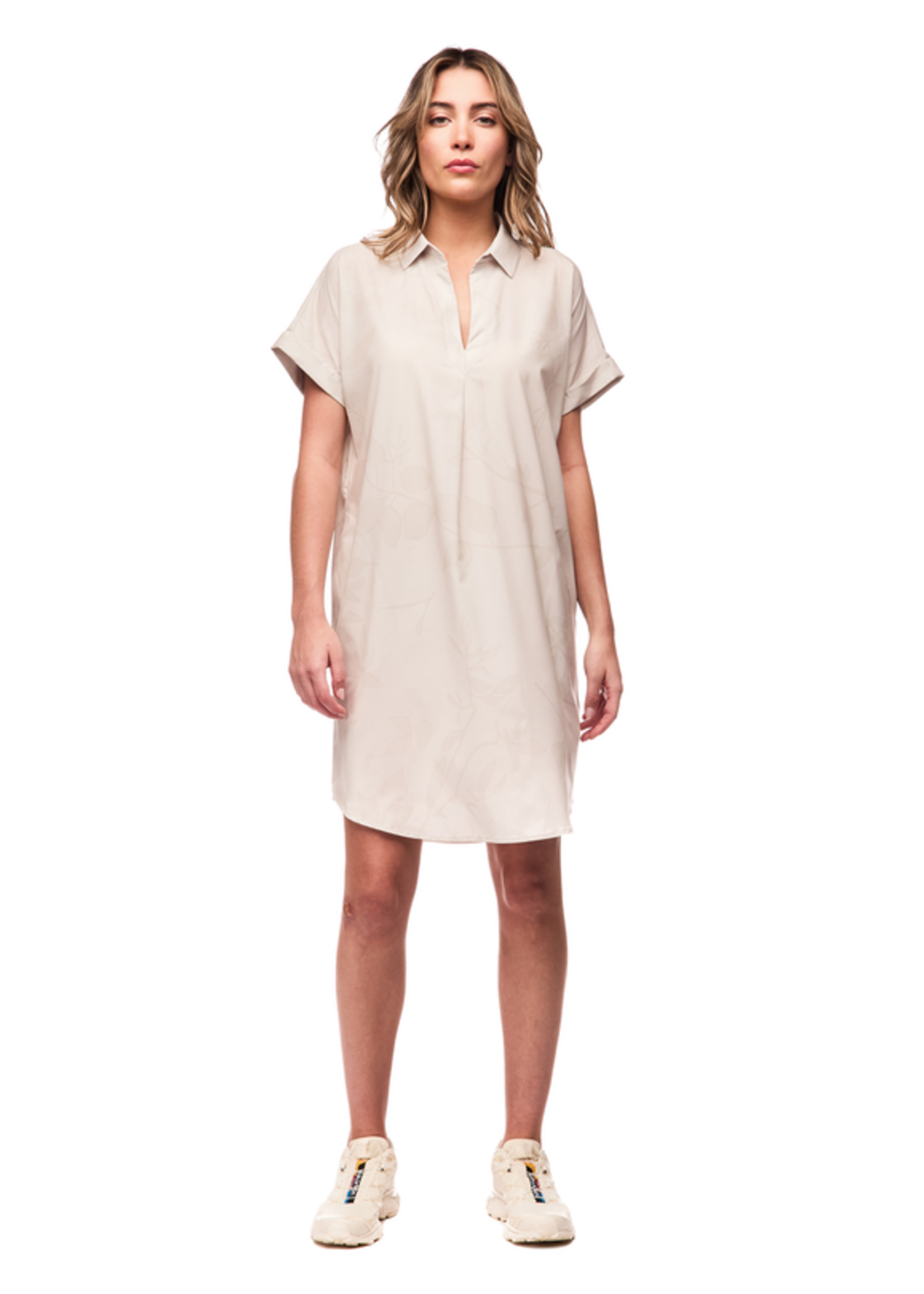 INDYEVA Robe chemise légère tissée extensible  -FRIVOL- 8 couleurs disponibles