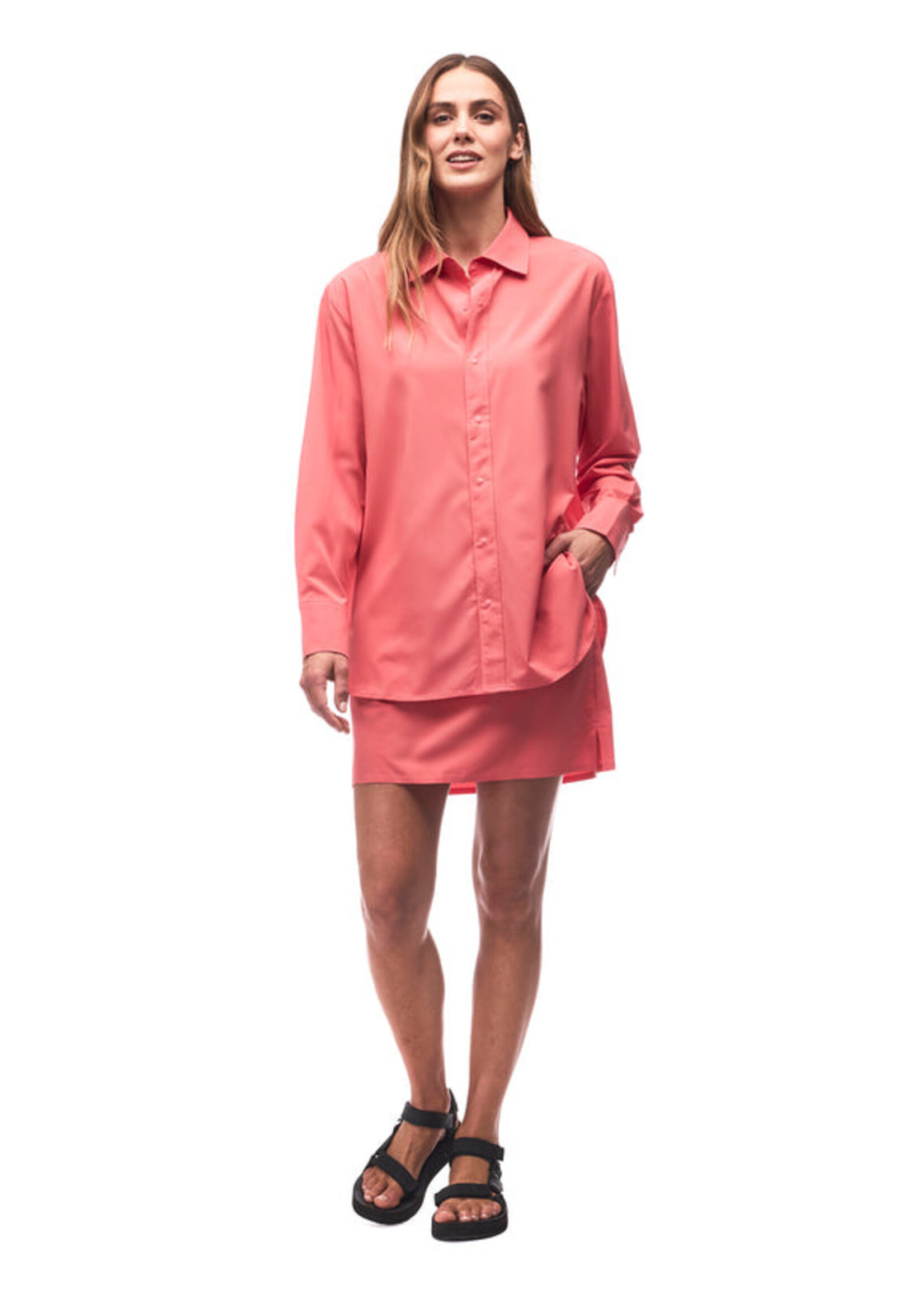 INDYEVA Lightweight Stretch Woven Blouse ML - BREEZY - 5 Colors Available