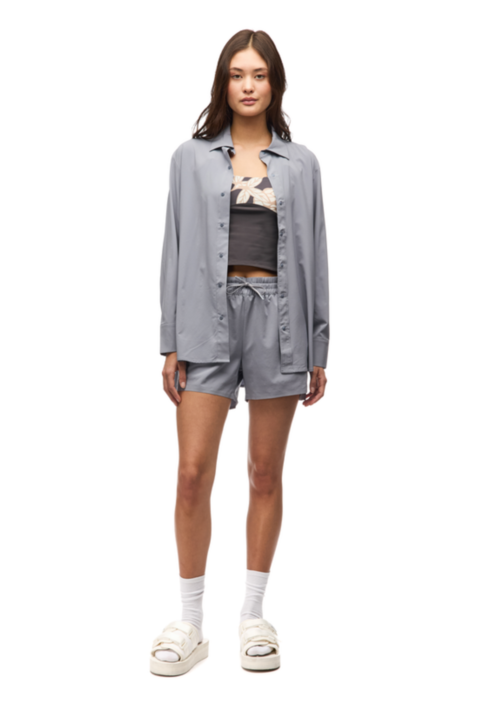 INDYEVA Blouse légère tissée extensible ML - BREEZY - 5 couleurs disponibles