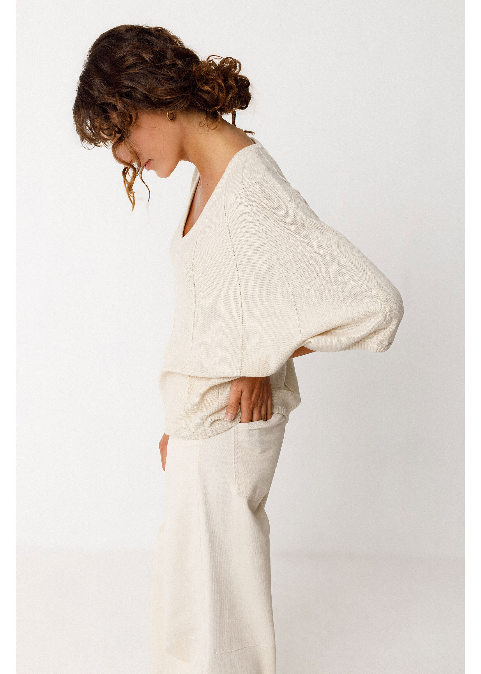 SKFK Loose Fit 3/4 Sleeve Knit by SKFK