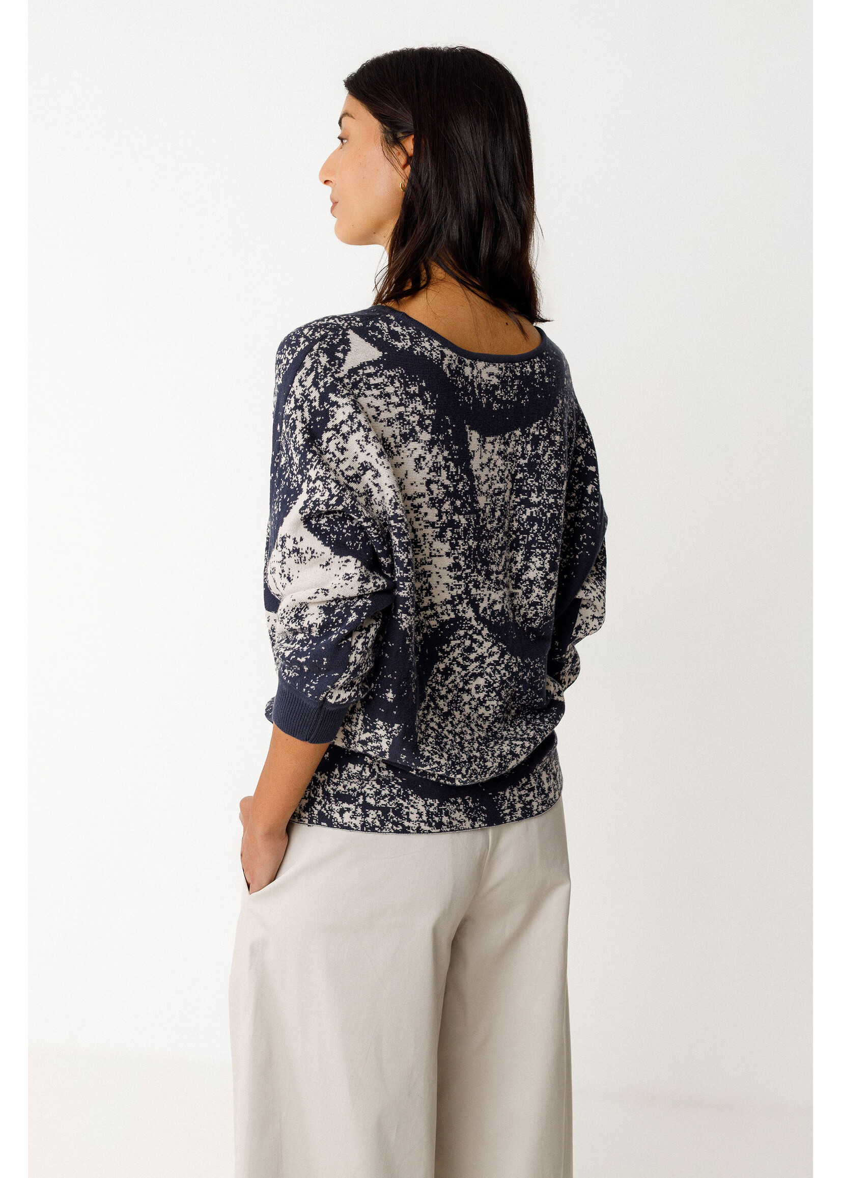 SKFK 3/4 Sleeve Printed Knit by SKFK
