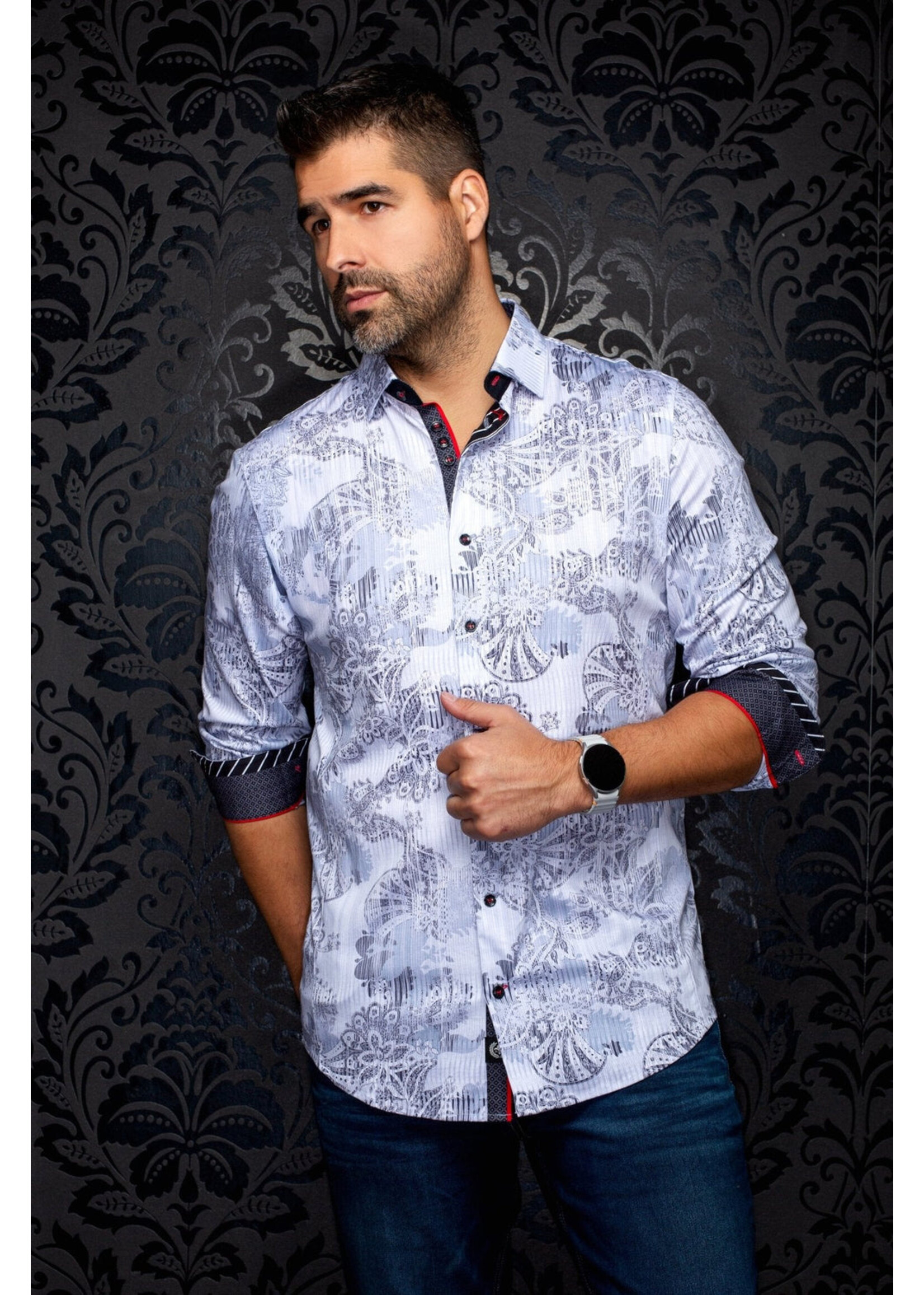 AU NOIR Chemise ML en tricot extensible Au Noir - KALIMANTAN