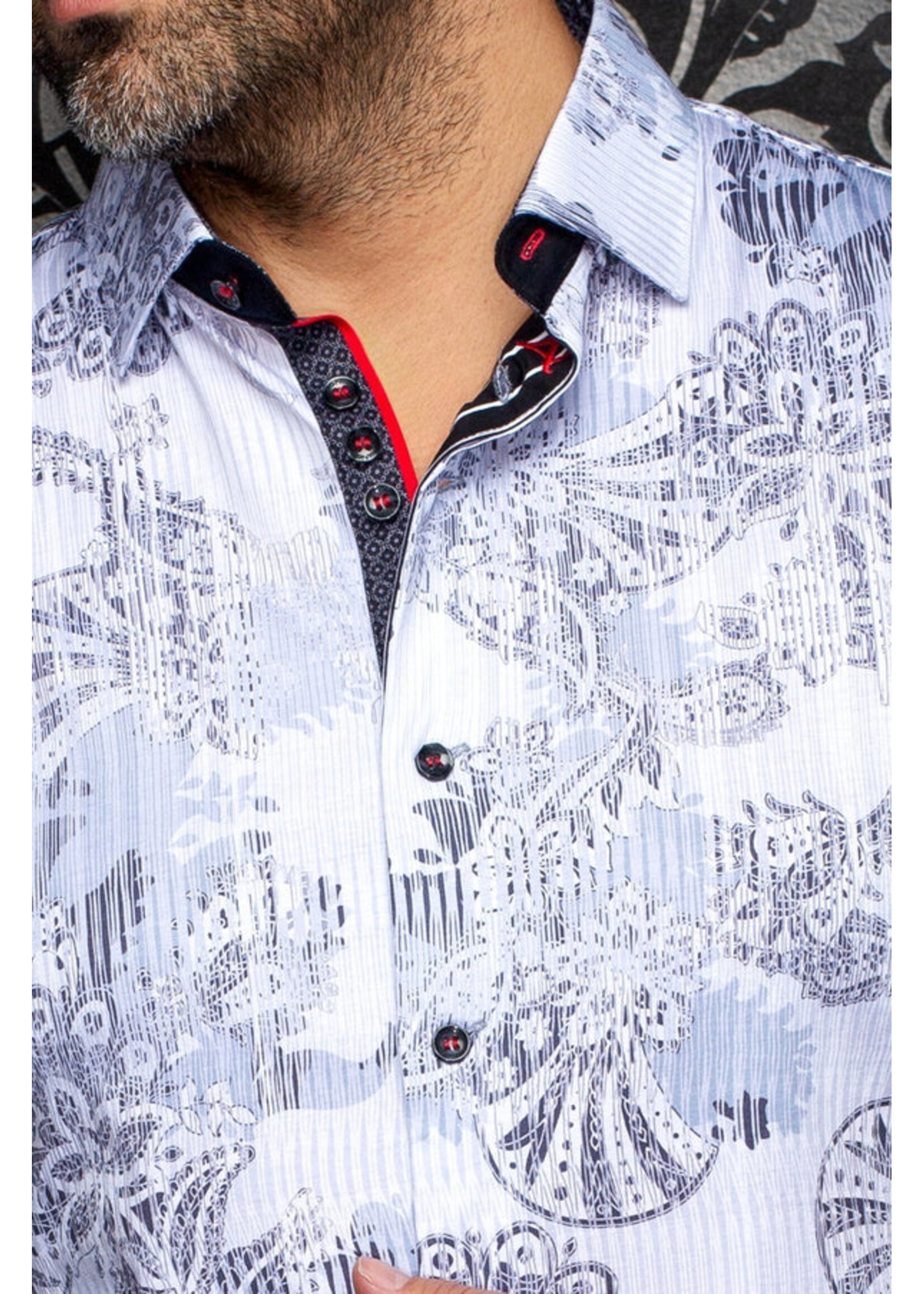 AU NOIR Long-sleeved stretch knit shirt in black - KALIMANTAN