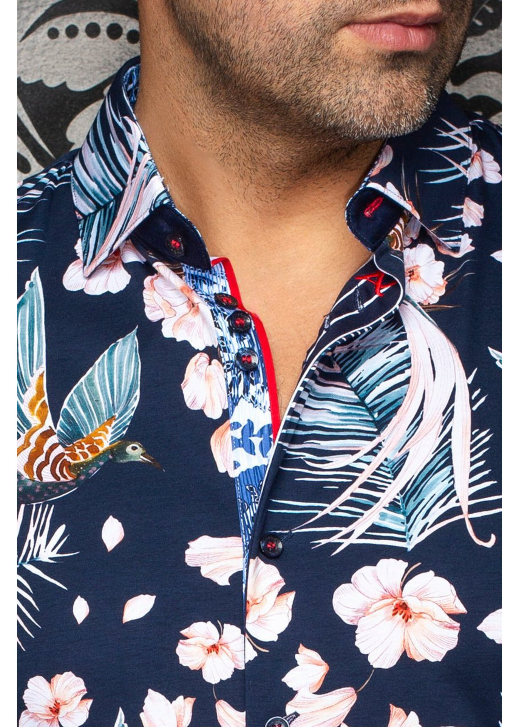 AU NOIR Chemise mc en tricot extensible Au Noir - BRASILIA