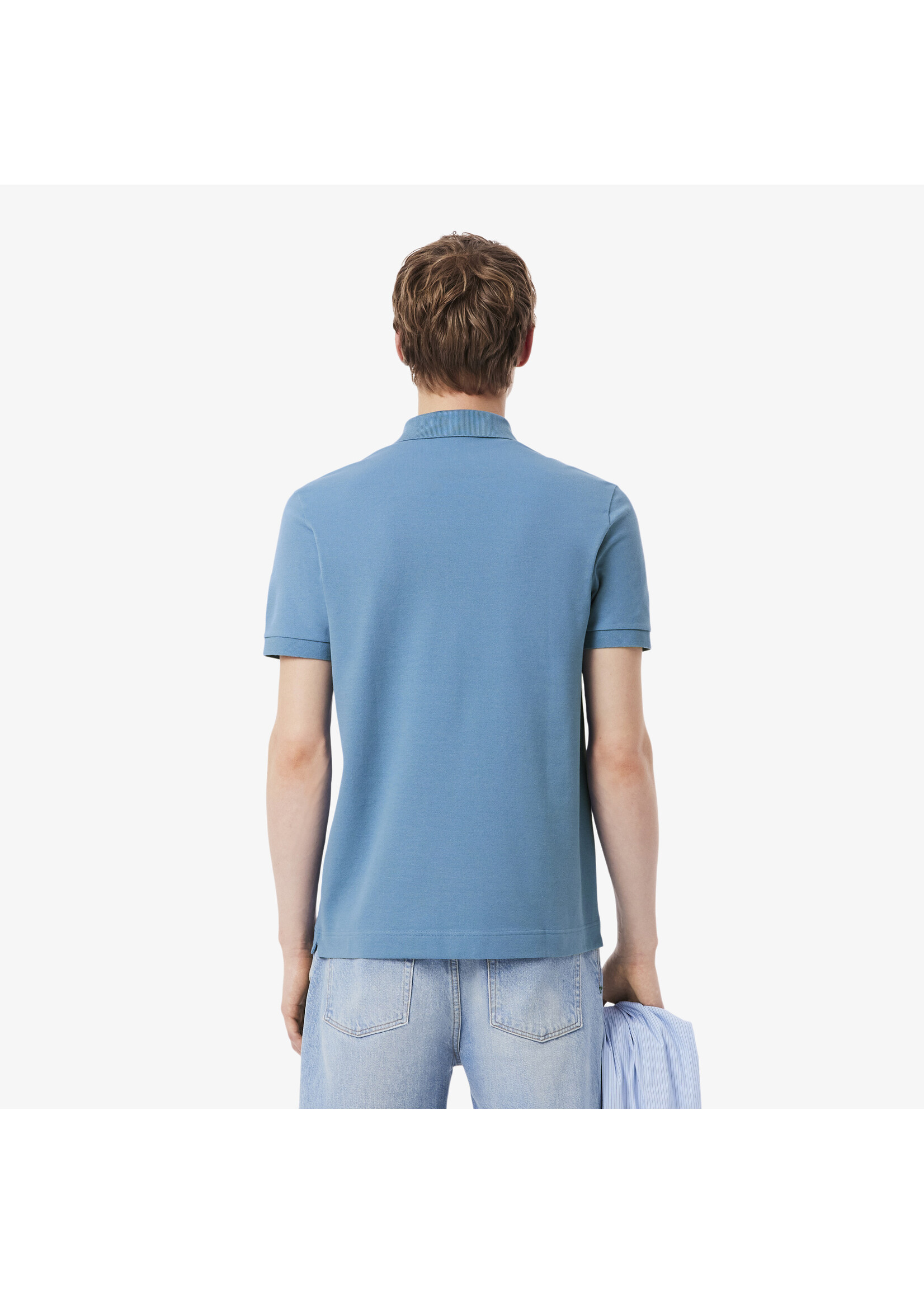 LACOSTE Polo Smart Paris en piqué de coton stretch pour homme-Bleu abysse