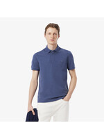 LACOSTE Men's Regular Fit Paris Stretch Piqué Polo-Bleu chiné