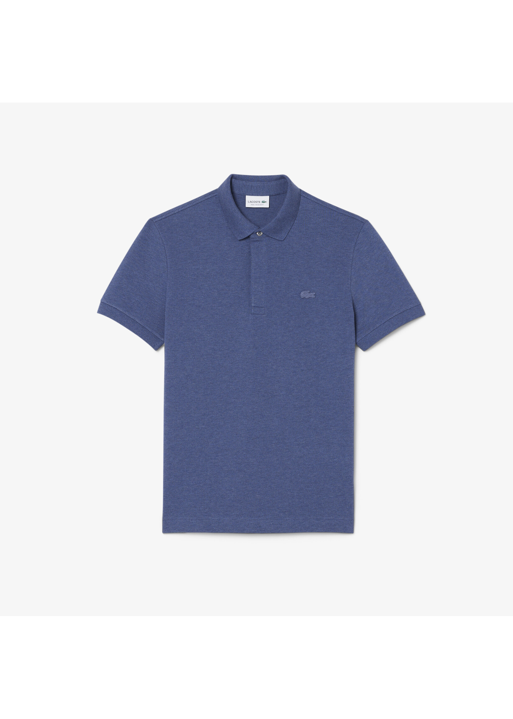 LACOSTE Men's Regular Fit Paris Stretch Piqué Polo-Bleu chiné