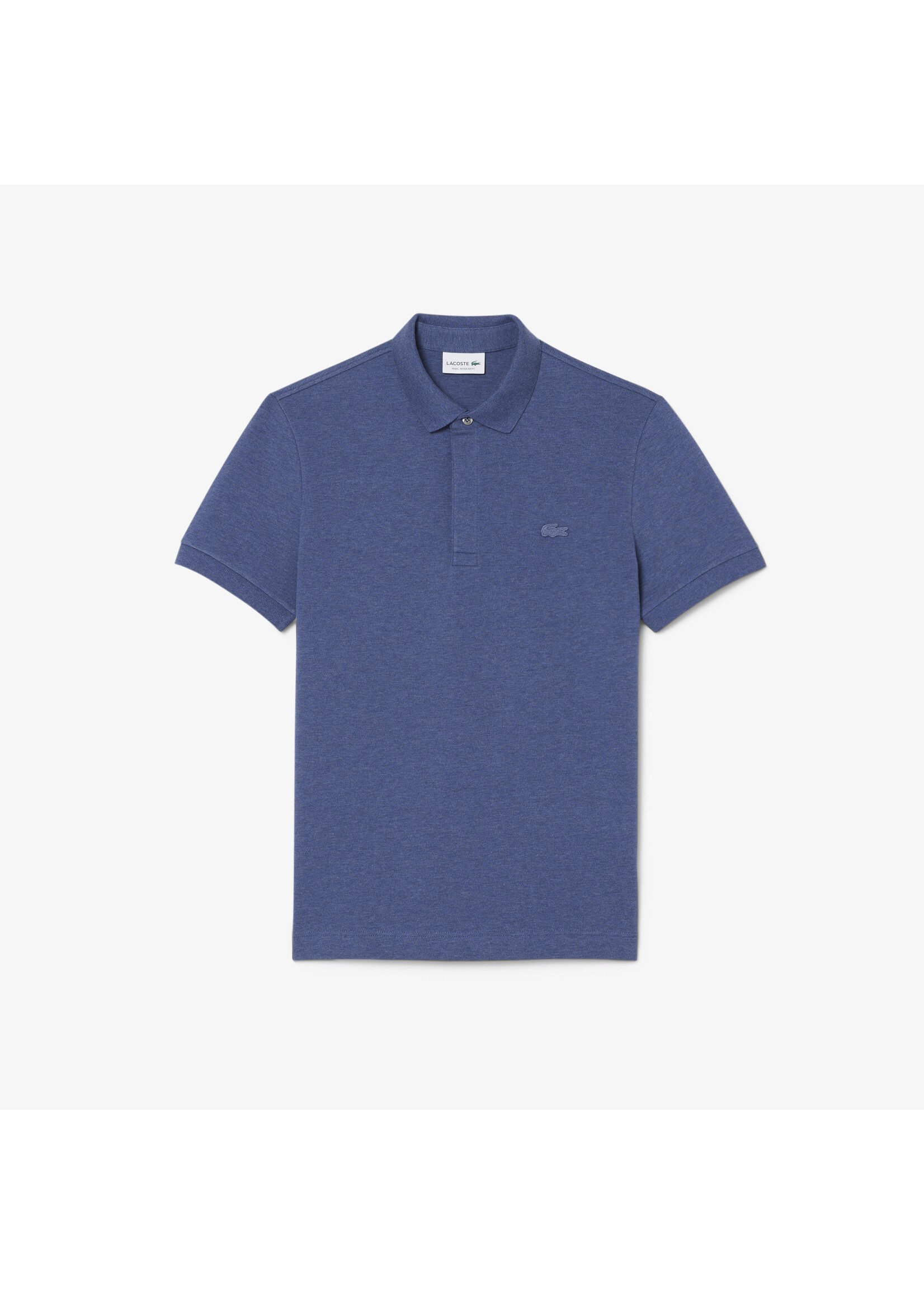 LACOSTE Polo Smart Paris en piqué de coton stretch pour homme-BLEU CHINÉ