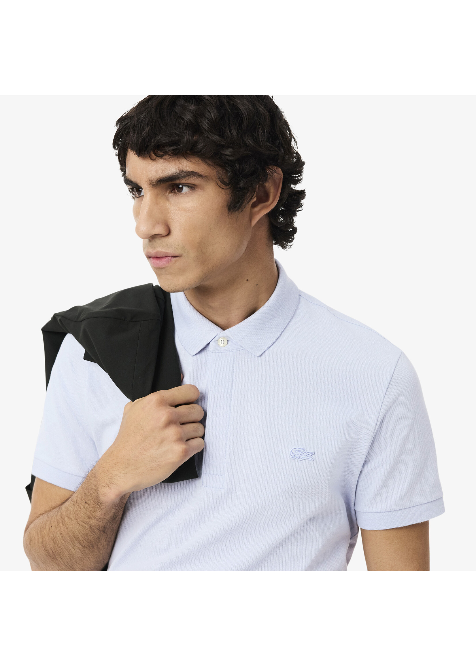 LACOSTE Polo Smart Paris en piqué de coton stretch pour homme-BLEU PHOENIX