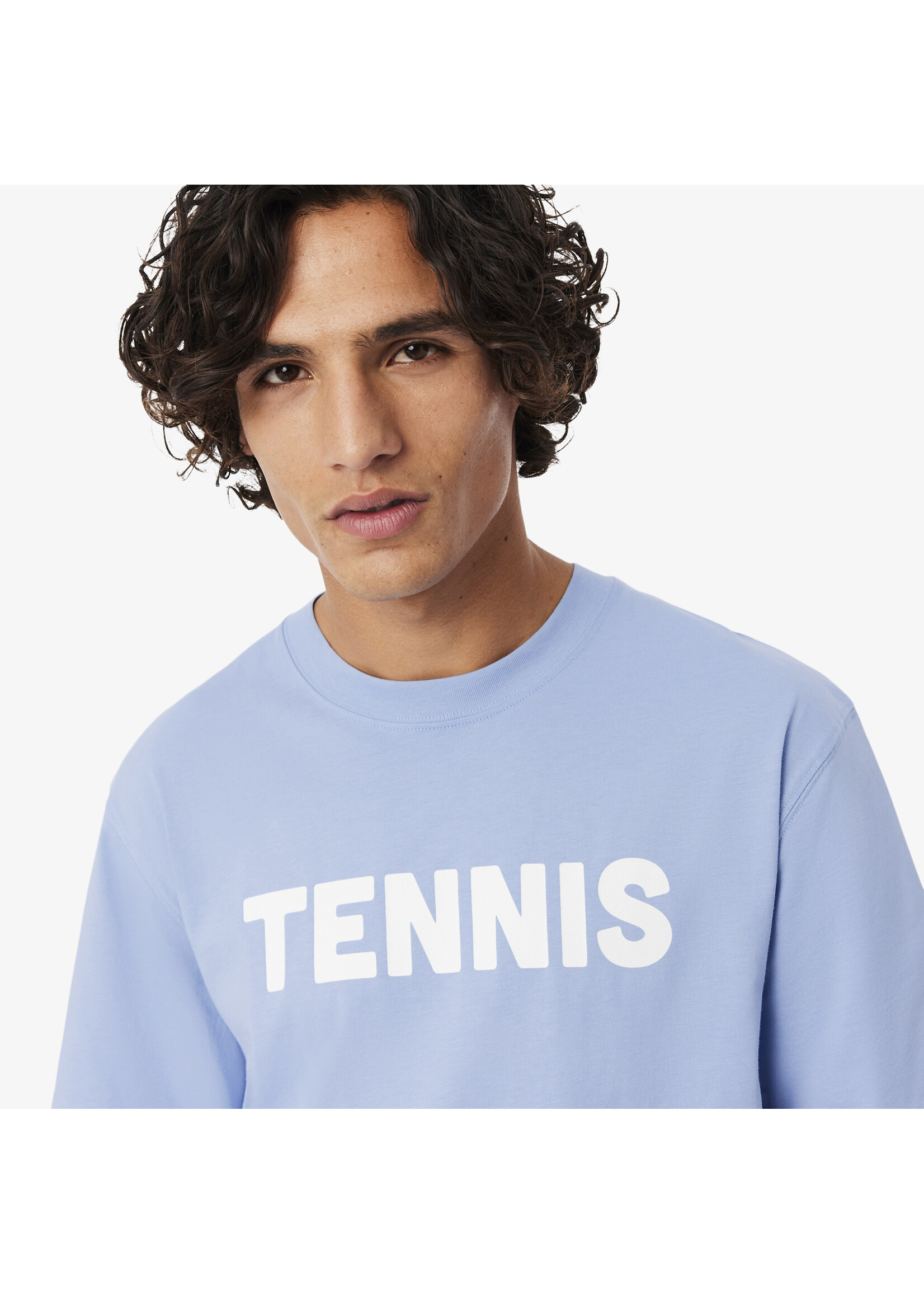 LACOSTE Printed Cotton T-shirt TENNIS - LACOSTE -available in 2 colors