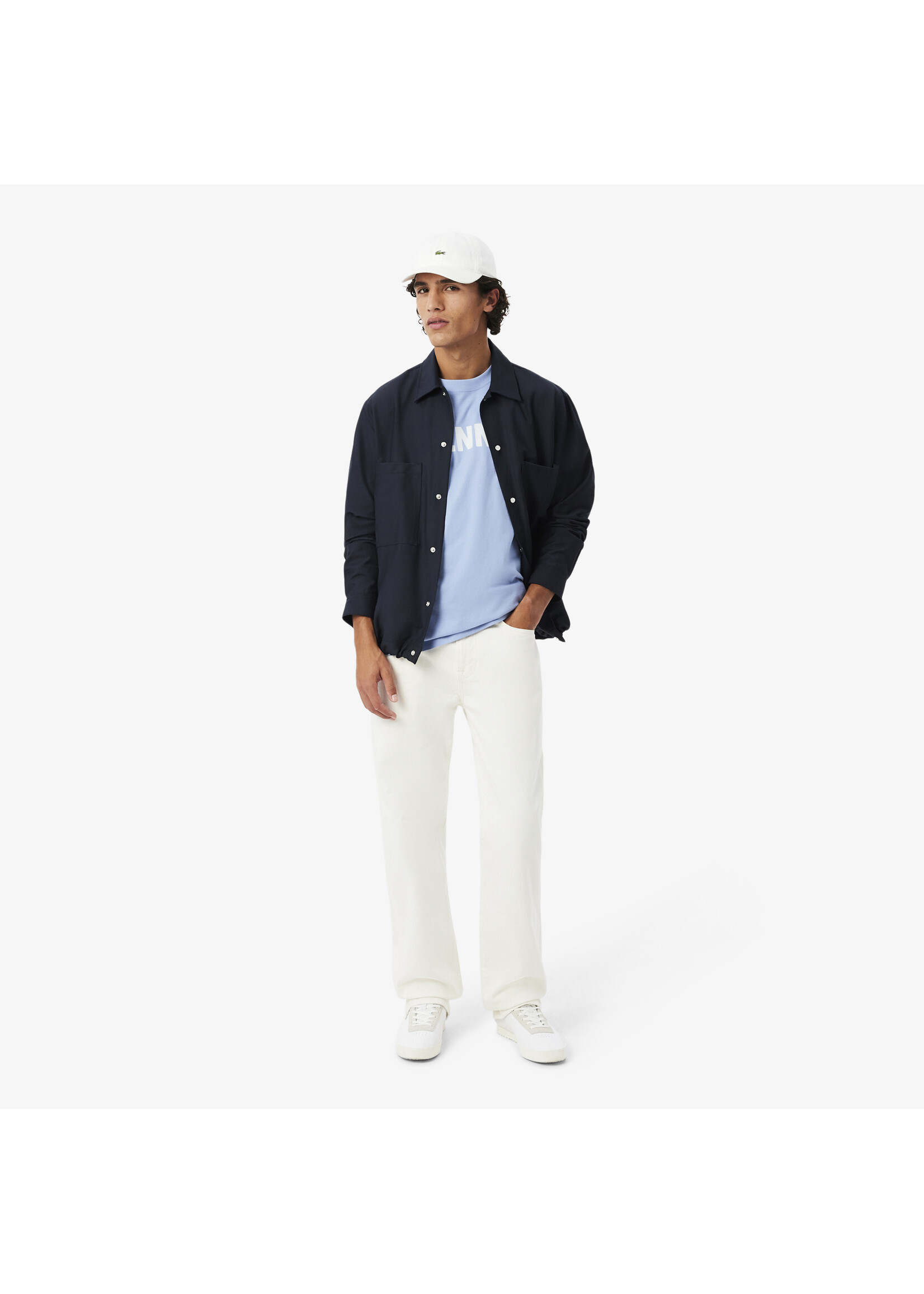 LACOSTE Printed Cotton T-shirt TENNIS - LACOSTE -available in 2 colors