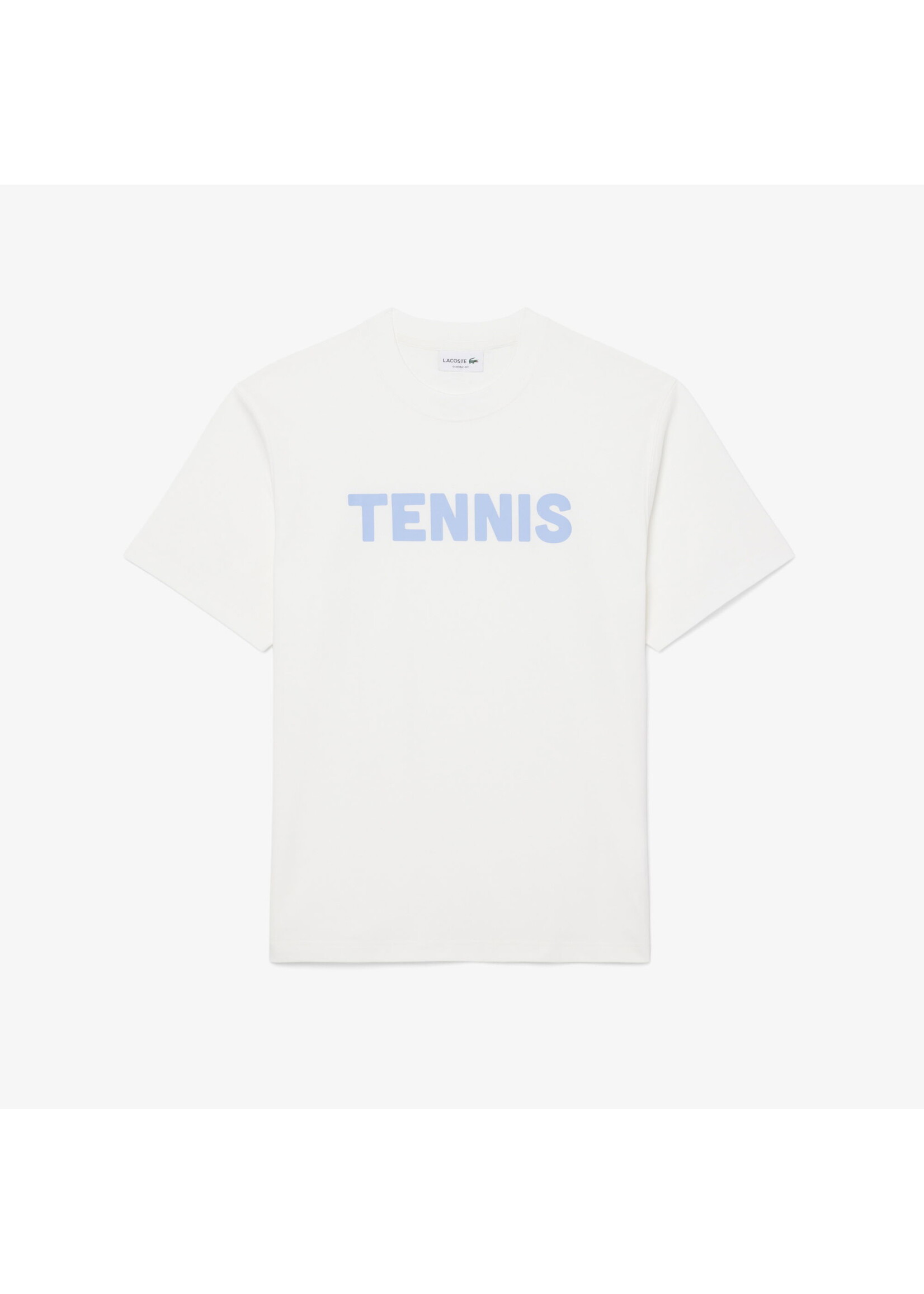 LACOSTE Printed Cotton T-shirt TENNIS - LACOSTE -available in 2 colors