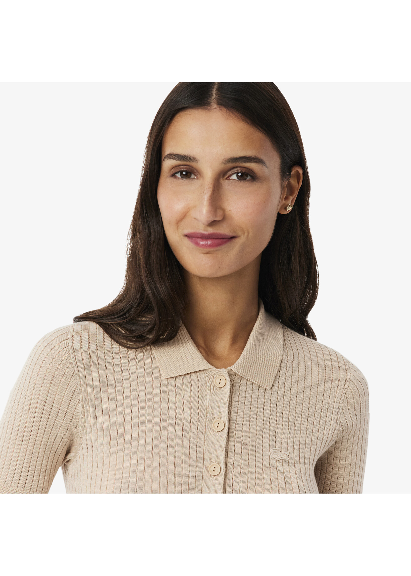 LACOSTE Polo léger classique 100% laine légère - LACOSTE