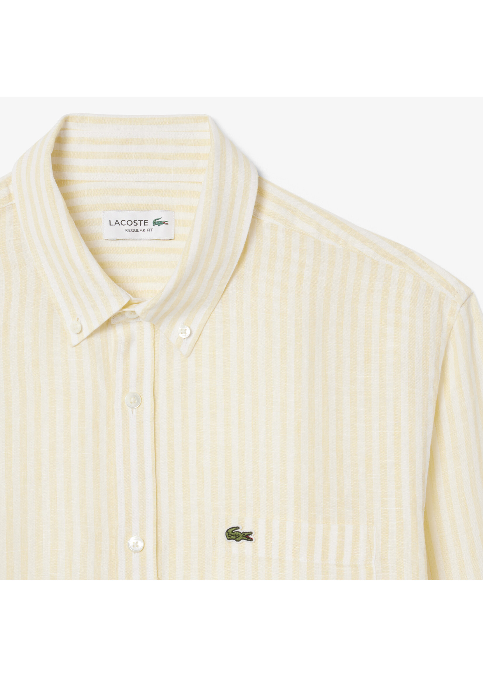 LACOSTE Chemise ML rayée en coton LACOSTE - 2 couleurs disponibles