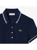 LACOSTE Classic polo shirt with white trim at the collar - LACOSTE