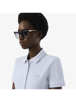 LACOSTE Slim-fit polo dress in stretch mini Piqué- PHOENIX BLUE