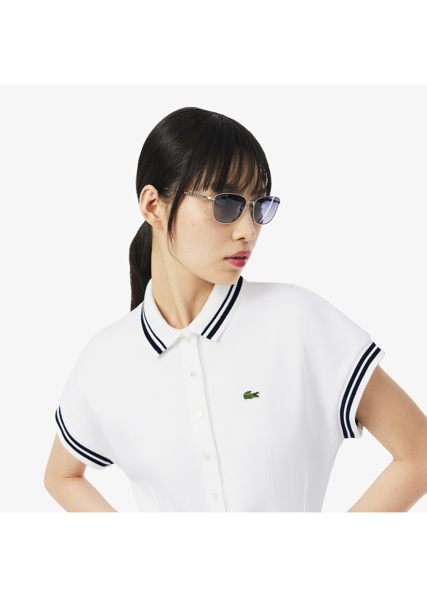 LACOSTE Classic vintage-cut dress made in France - LACOSTE