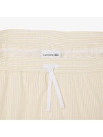 LACOSTE Men's Mid Length Striped Textured Swim Trunks - available in 3 colors