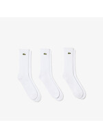 LACOSTE Lot de 3 paires de chaussettes Sport-BLANC
