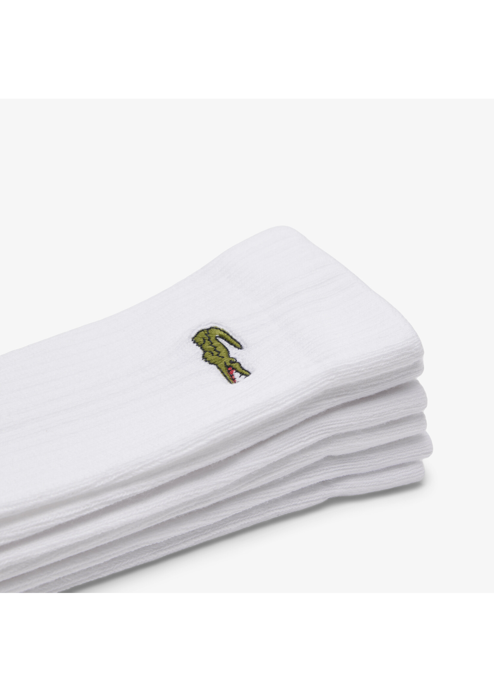LACOSTE Lot de 3 paires de chaussettes Sport-BLANC