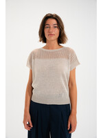MAT DE MISAINE Tricot à demi-manches 100% lin - TOMINO