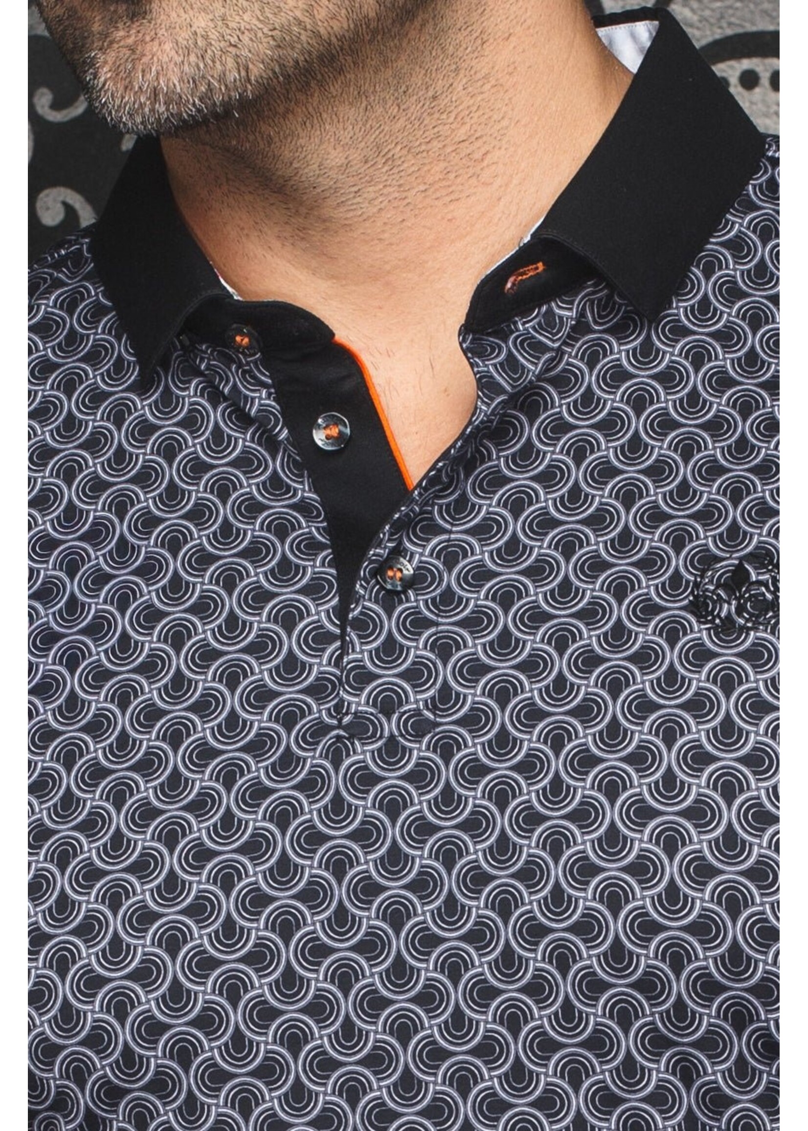 AU NOIR Polo imprimé Au Noir - AVESTA